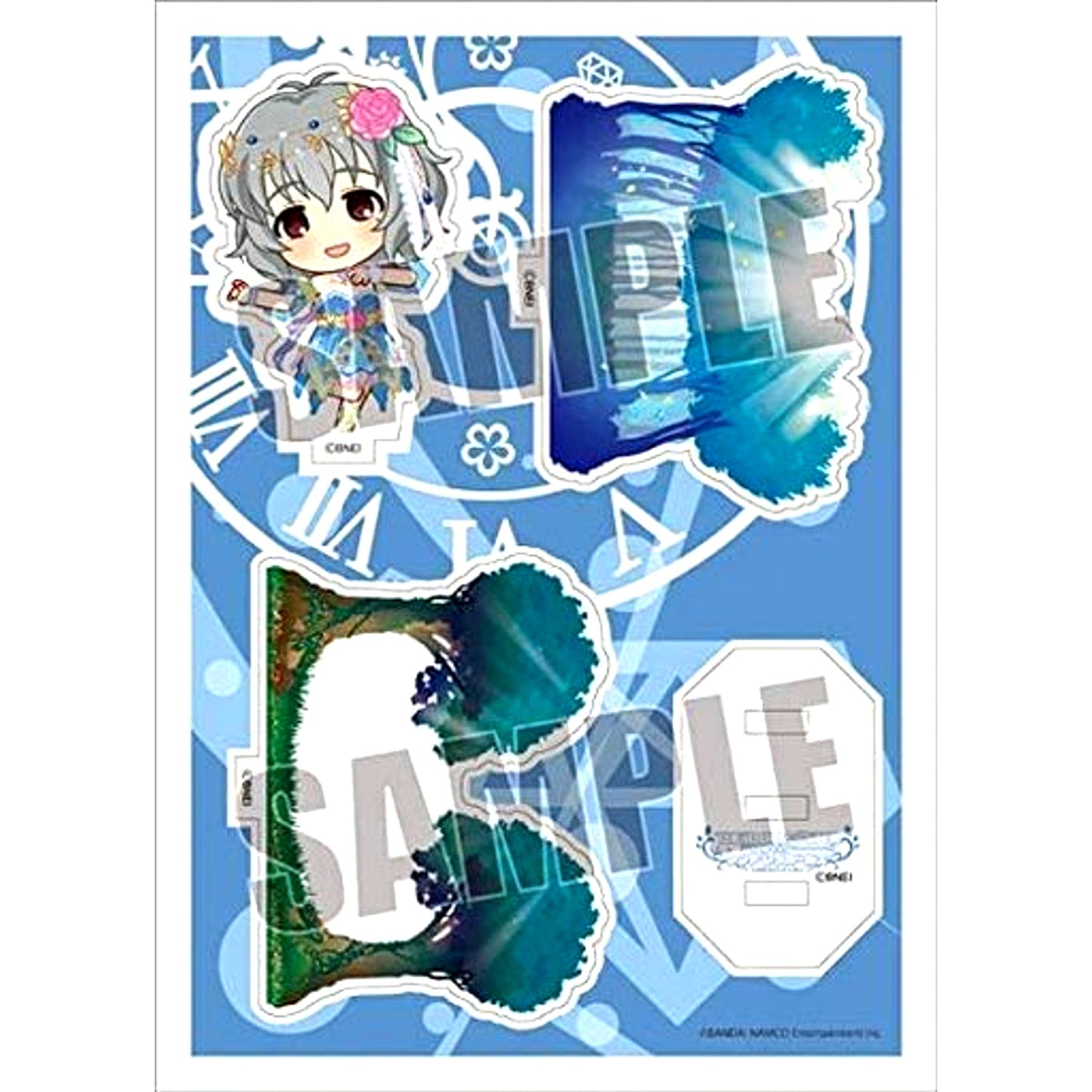 Yume Narumiya Idolmaster Cinderella Girls Acrylic Character Plate Puchi 17 [USED]