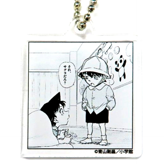 Shinichi Kudo & Ran Mouri Childhood Detective Conan Panel Cut Acrylic Keychain Animate Girls Festival 2019 Goods [USED]
