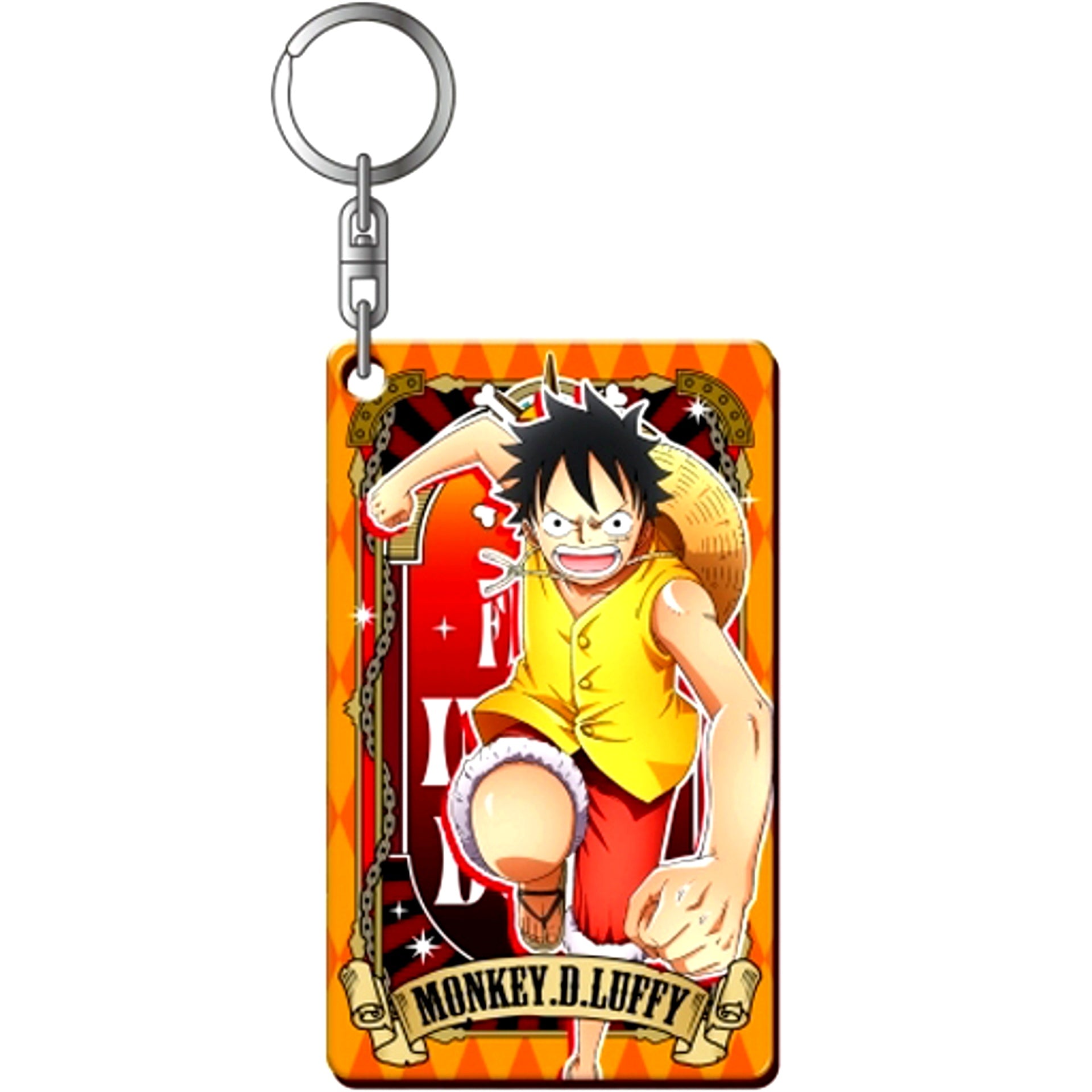 Monkey D. Luffy One Piece Ultimate Crew Vol.2 Hologram Plate Keychain [USED]