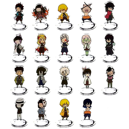 Set of 19 Torupaka Demon Slayer: Kimetsu no Yaiba Acrylic Stand - sugar pochette - [USED]