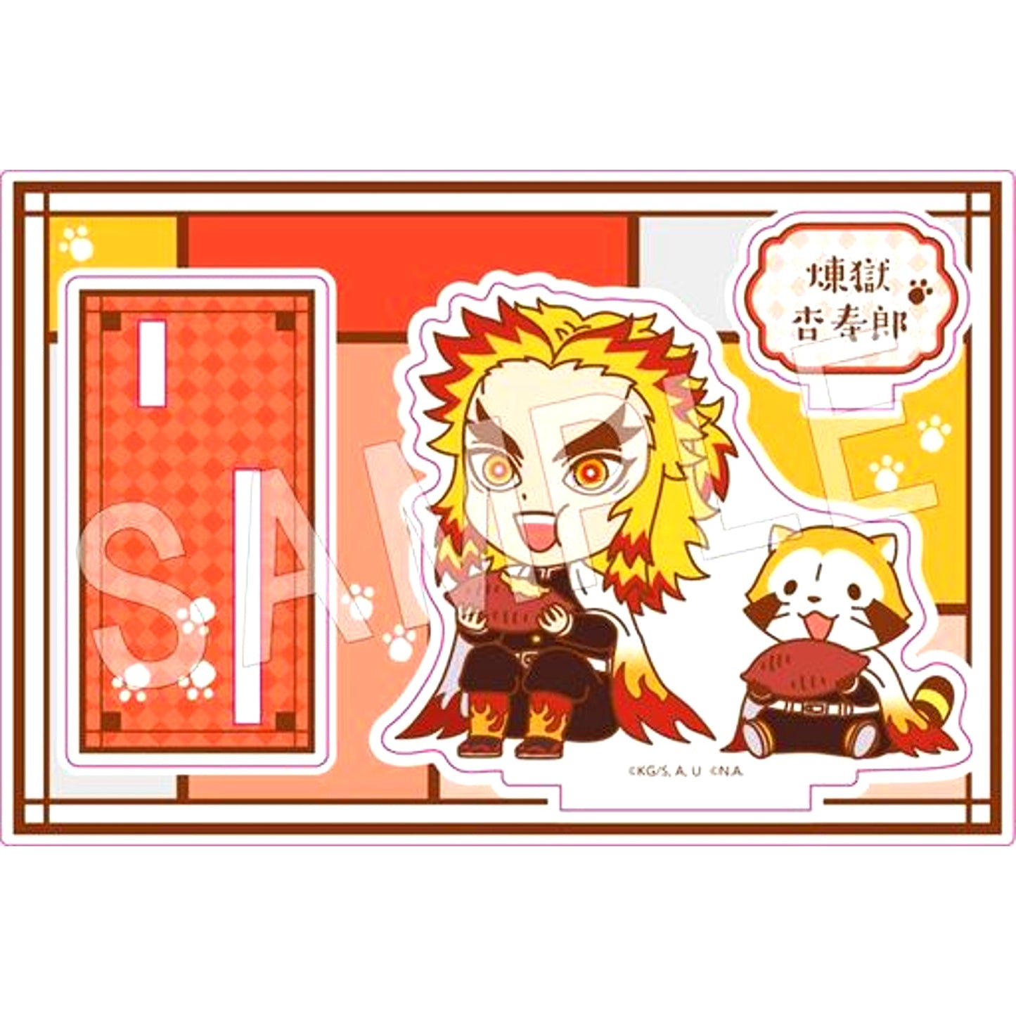 Kyojuro Rengoku - Sweet Potato Ver. Demon Slayer x Rascal Trading Acrylic Stand Vol. 2 BOX Purchase Bonus [USED]
