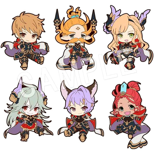 Set of 6 Granblue Fantasy Petanko Trading Rubber Strap Vol.3 [USED]