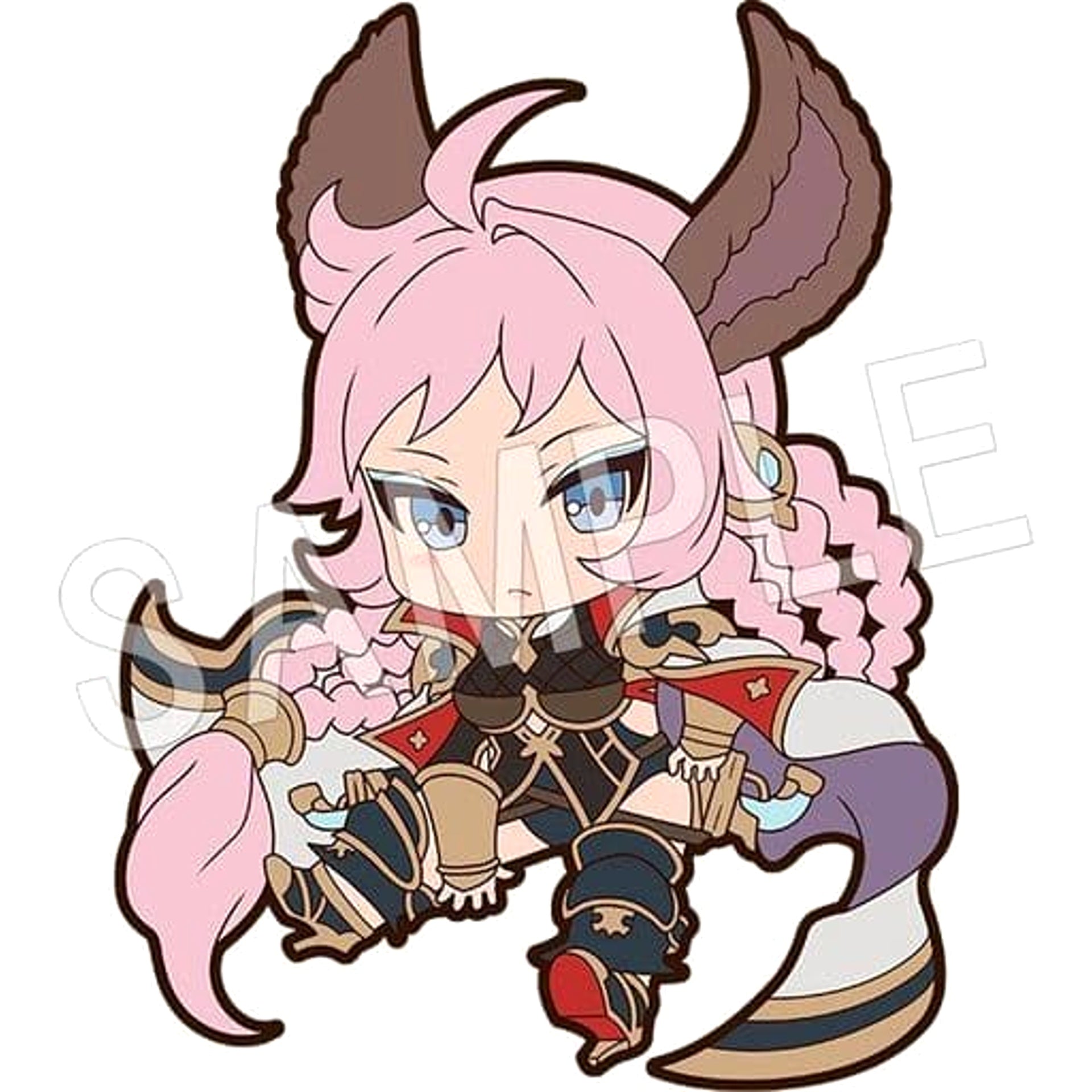 Granblue Fantasy Tien Petanko Trading Rubber Strap Vol.4 Keychains [USED]
