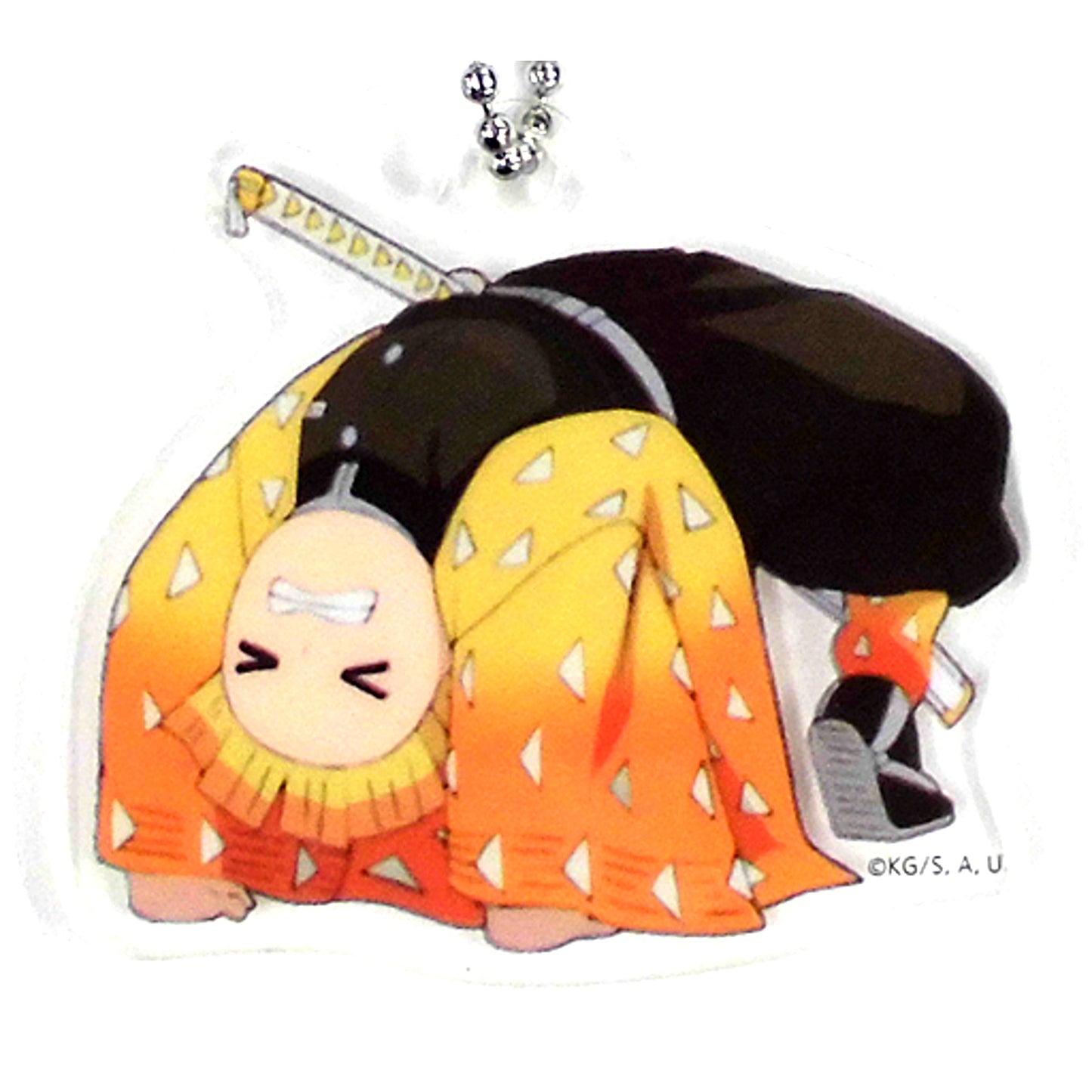 Zenitsu Agatsuma Why Do You Expose Your Shame So Much Acrylic Charm Demon Slayer x ufotable cafe Phase 3 [USED]