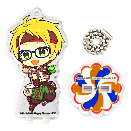 Ensemble Stars!! Makoto Yuuki Trading Acrylic Stand Keychain ES Anniversary Park Ver. Group A animate cafe Limited Keychains [USED]