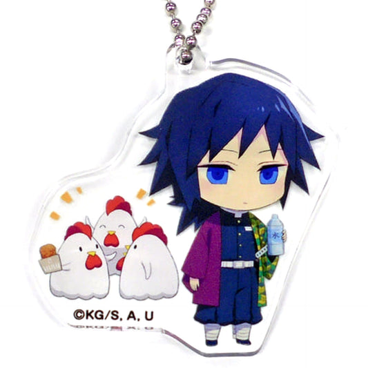 Giyu Tomiokau Karaage-kun Demon Slayer: Kimetsu no Yaiba Acrylic Keychain LAWSON Limited [USED]