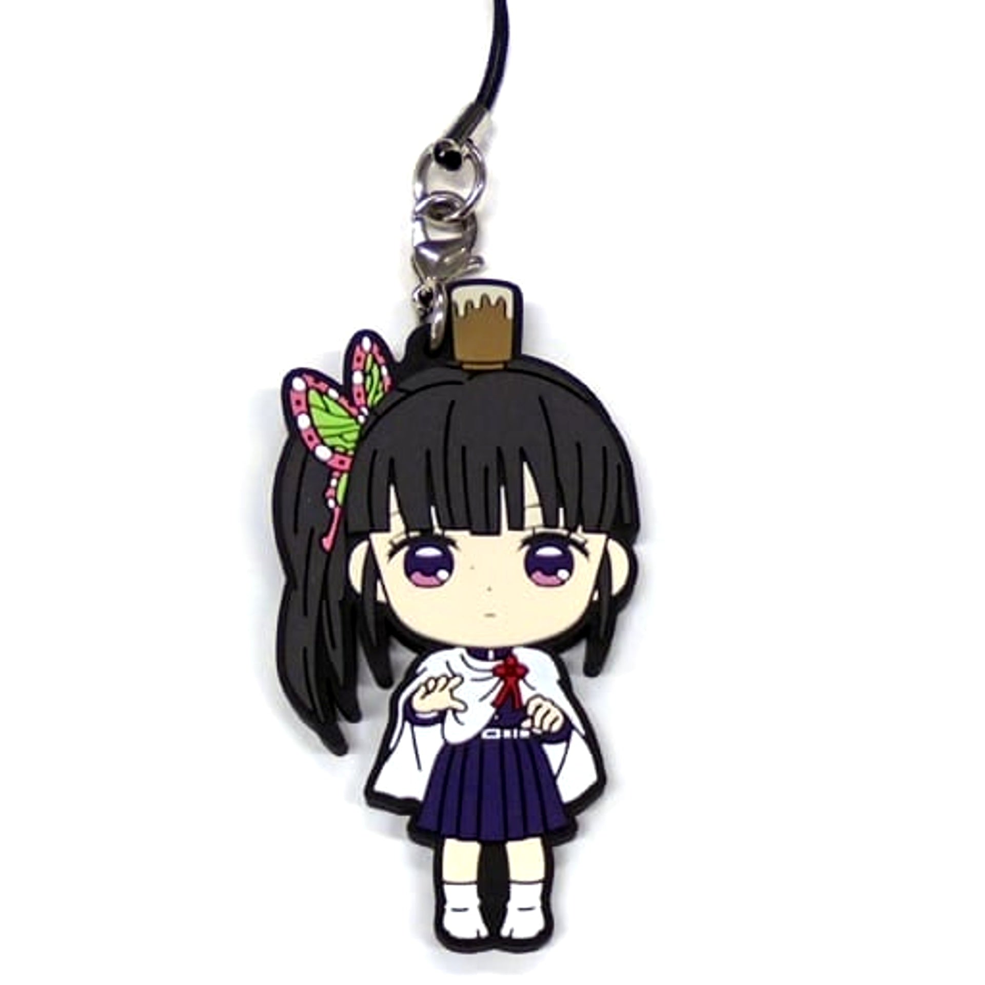 Demon Slayer: Kimetsu no Yaiba Kanao Tsuyuri Ichiban Kuji Two Rubber Charm Kyunchara Illustrations Prize H Keychains [USED]