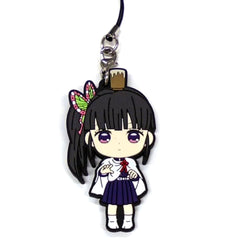 Demon Slayer: Kimetsu no Yaiba Kanao Tsuyuri Ichiban Kuji Two Rubber Charm Kyunchara Illustrations Prize H Keychains [USED]