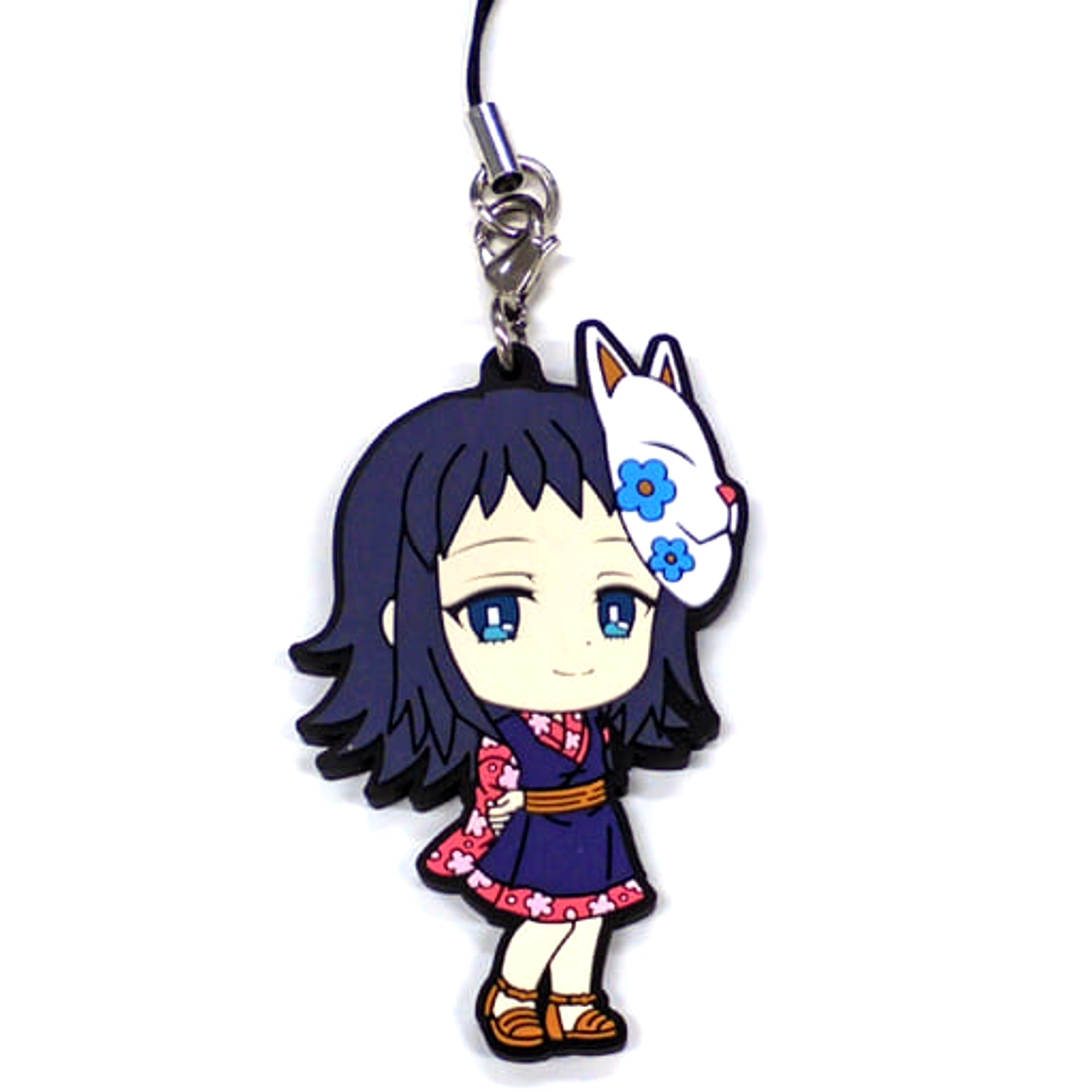 Demon Slayer: Kimetsu no Yaiba Makomo Ichiban Kuji Two Rubber Charm Kyunchara Illustrations Prize H Keychains [USED]