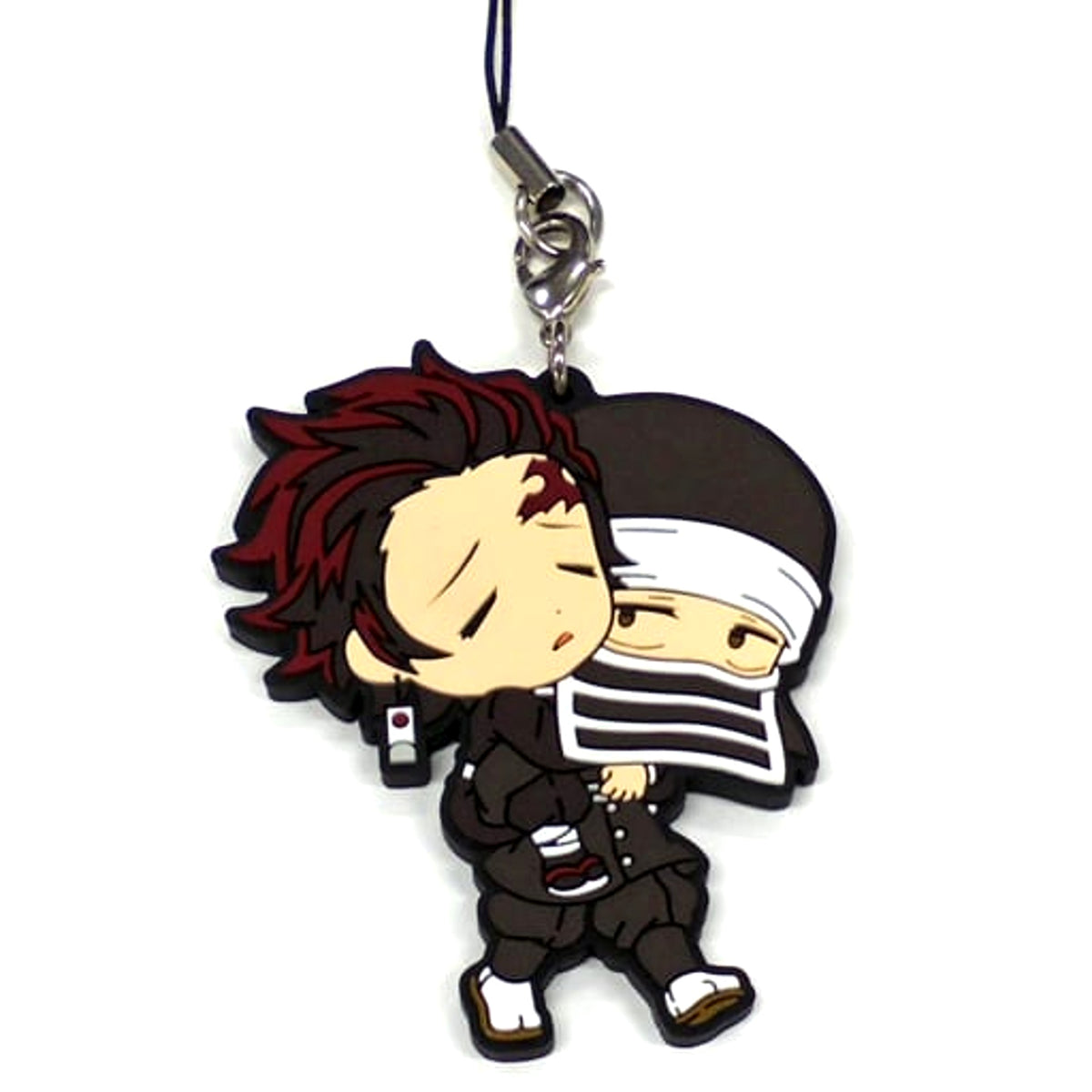 Demon Slayer: Kimetsu no Yaiba Tanjiro Kamado Goto Secret Ichiban Kuji Two Rubber Charm Kyunchara Illustrations Prize H Keychains [USED]