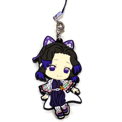 Demon Slayer: Kimetsu no Yaiba Shinobu Kocho Ichiban Kuji Two Hashira Meeting Rubber Strap Kyunchara Illustrations Prize I Keychains [USED]
