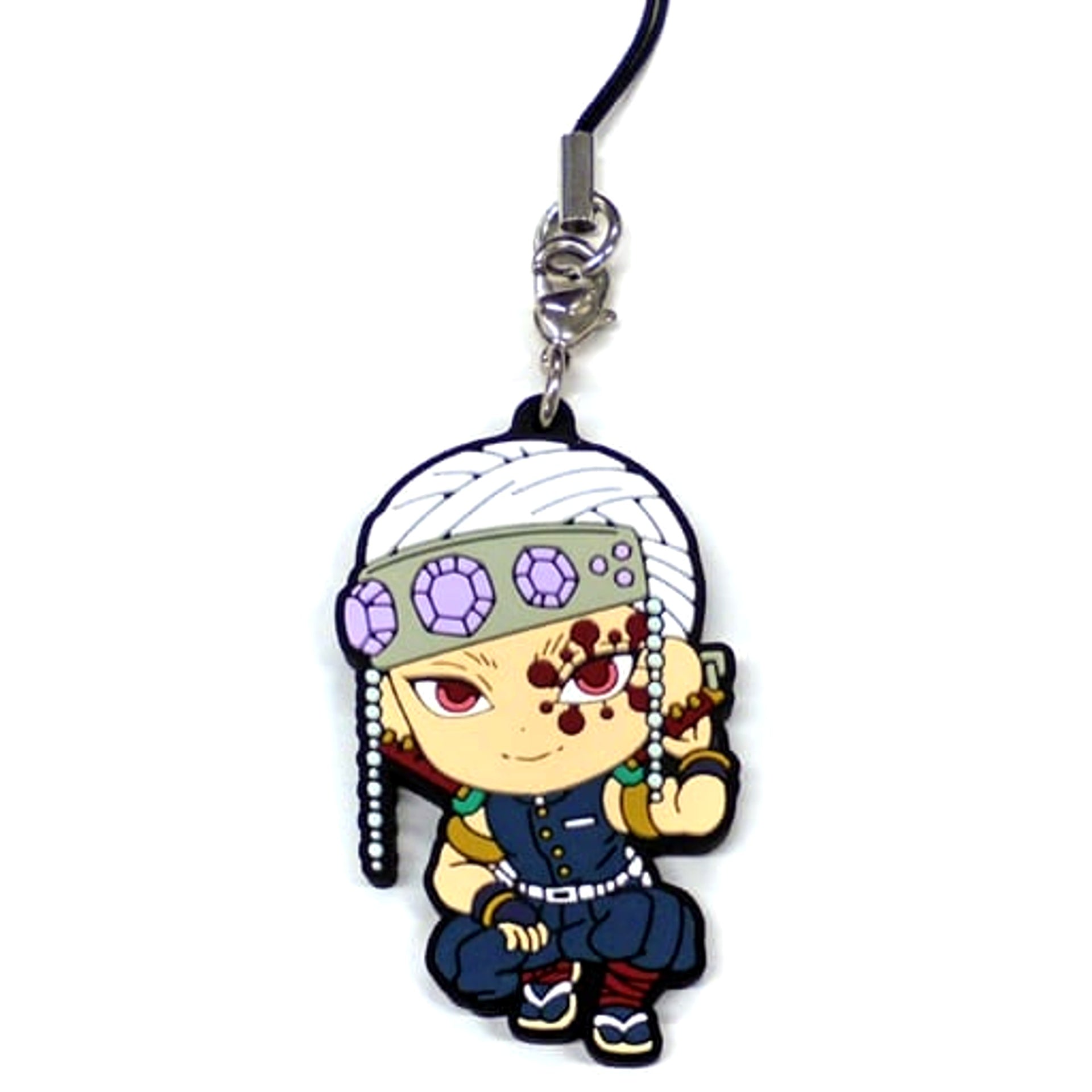Demon Slayer: Kimetsu no Yaiba Tengen Uzui Ichiban Kuji Two Hashira Meeting Rubber Strap Kyunchara Illustrations Prize I [USED]