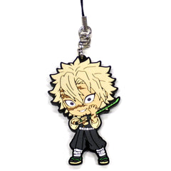 Demon Slayer: Kimetsu no Yaiba Sanemi Shinazugawa Ichiban Kuji Two Hashira Meeting Rubber Strap Kyunchara Illustrations Prize I Keychains [USED]