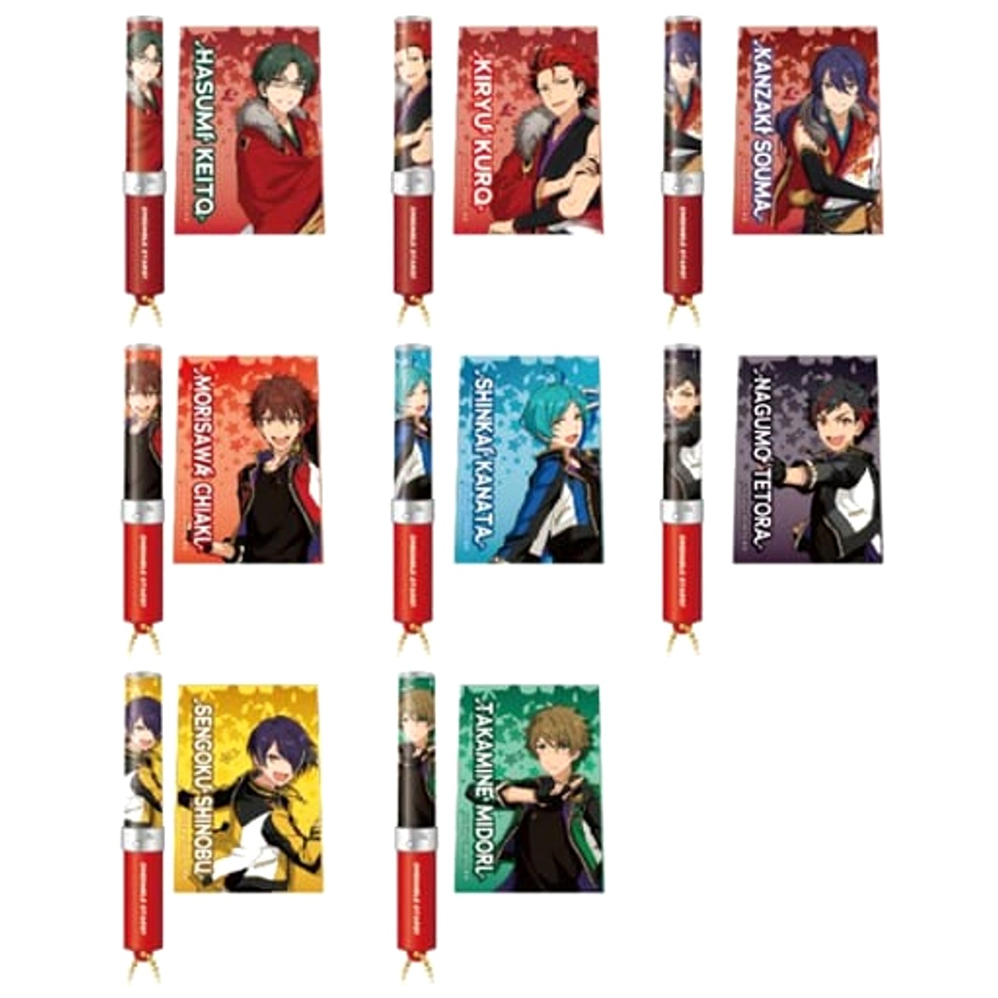 Ensemble Stars!! Keito Hasumi & Others All 8 Types Set Lumiel Penlight Abox [USED]