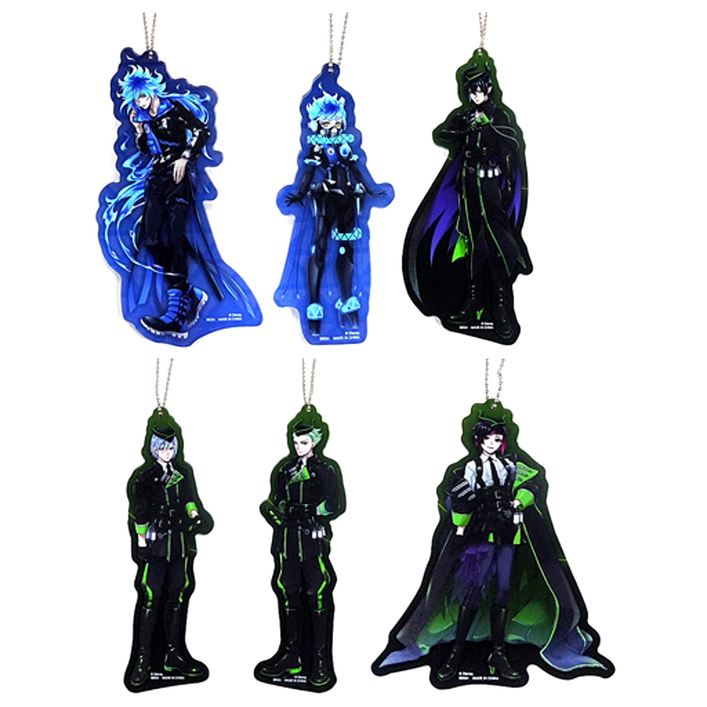 Set of 6 Disney Twisted-Wonderland Acrylic Charm Vol. 4 [USED]
