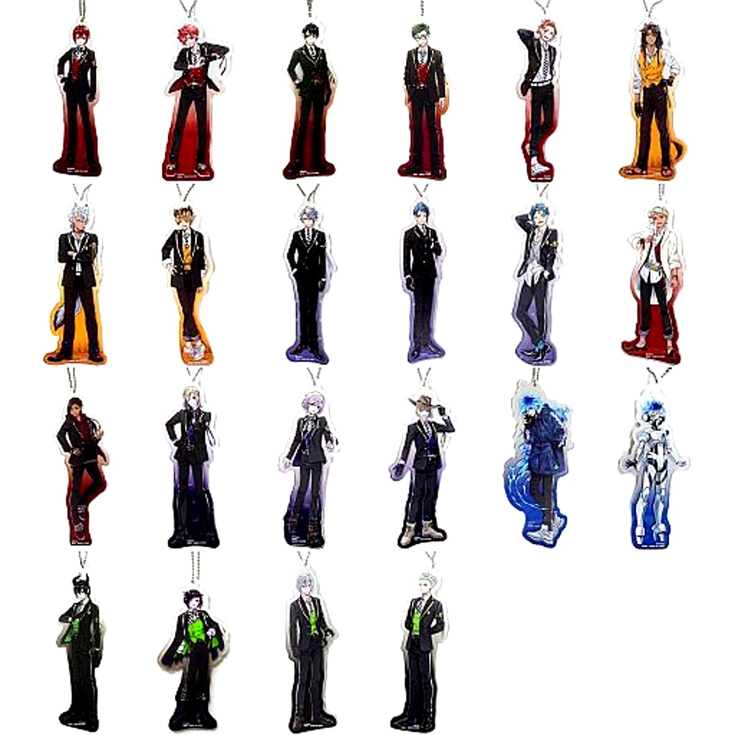 Set of 22 Disney Twisted-Wonderland Acrylic Charm SEGA Limited [USED]