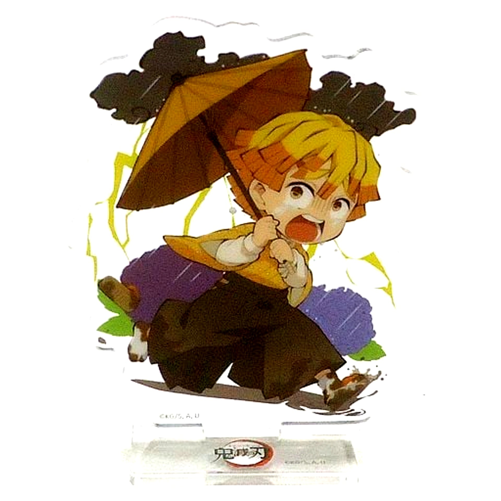 Zenitsu Agatsuma Demon Slayer: Kimetsu no Yaiba ufotable cafe Rainy Season Event Newly Drawn Random Acrylic Stand Group A [USED]