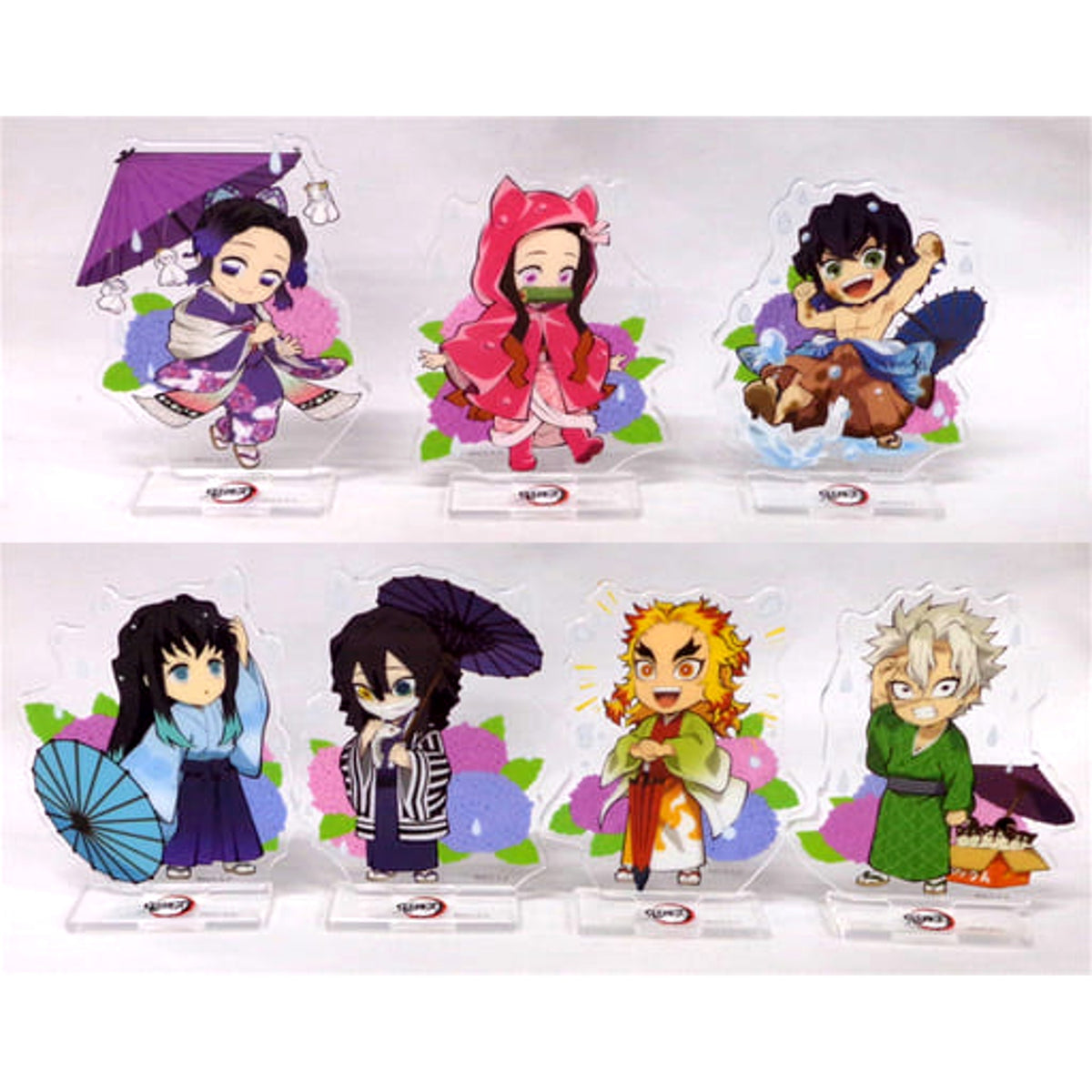 Demon Slayer: Kimetsu no Yaiba Shinobu Kocho & Others All 7 Types Set Original Illustration Random Acrylic Stand Group B Ufotable Cafe Rainy Season Event Limited Acrylic Stands [USED]