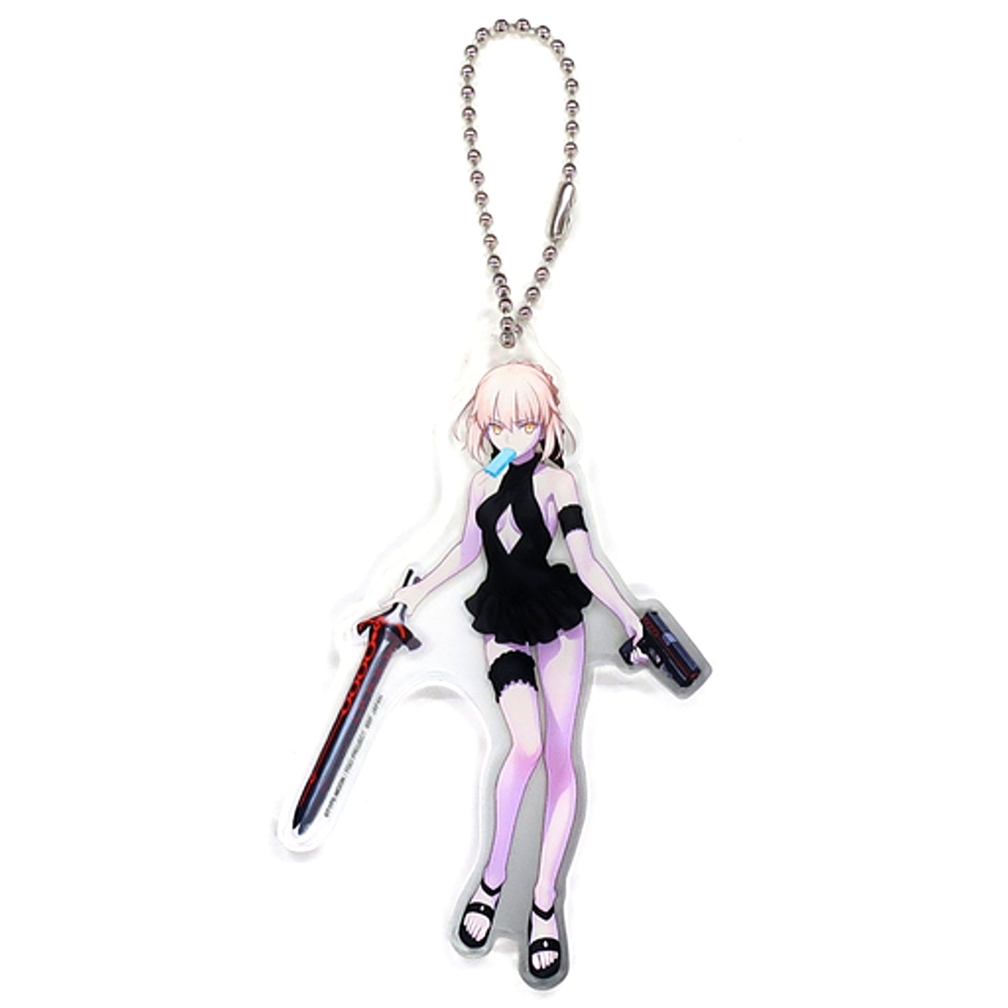 Rider Artoria Pendragon Alter Fate/Grand Order Big Plate Keychain Vol.4 Sega Ltd [USED]