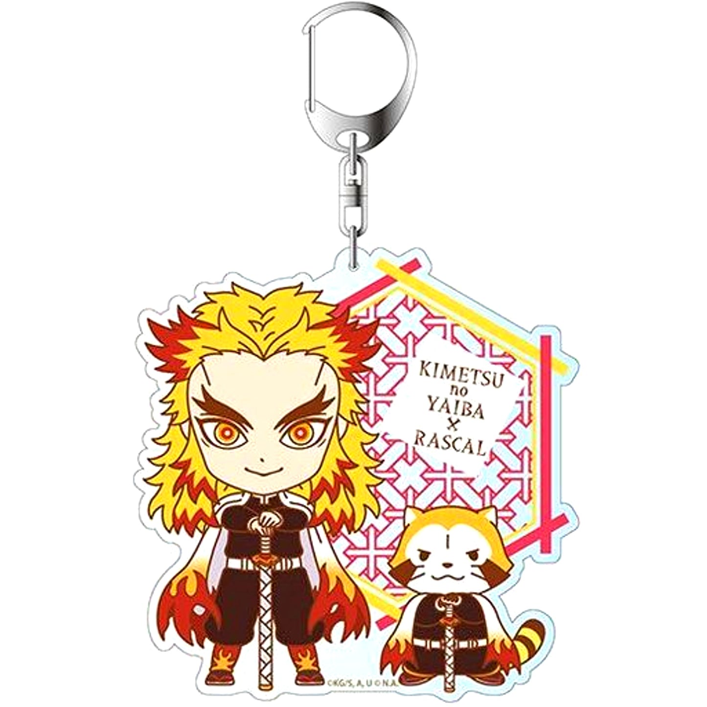 Kyojuro Rengoku Demon Slayer Kimetsu no Yaiba x Rascal Combi Ver Big Keychain [USED]