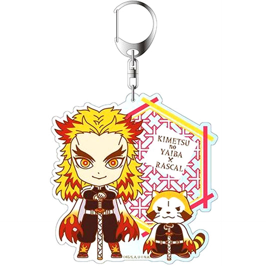 Kyojuro Rengoku Demon Slayer Kimetsu no Yaiba x Rascal Combi Ver Big Keychain [USED]