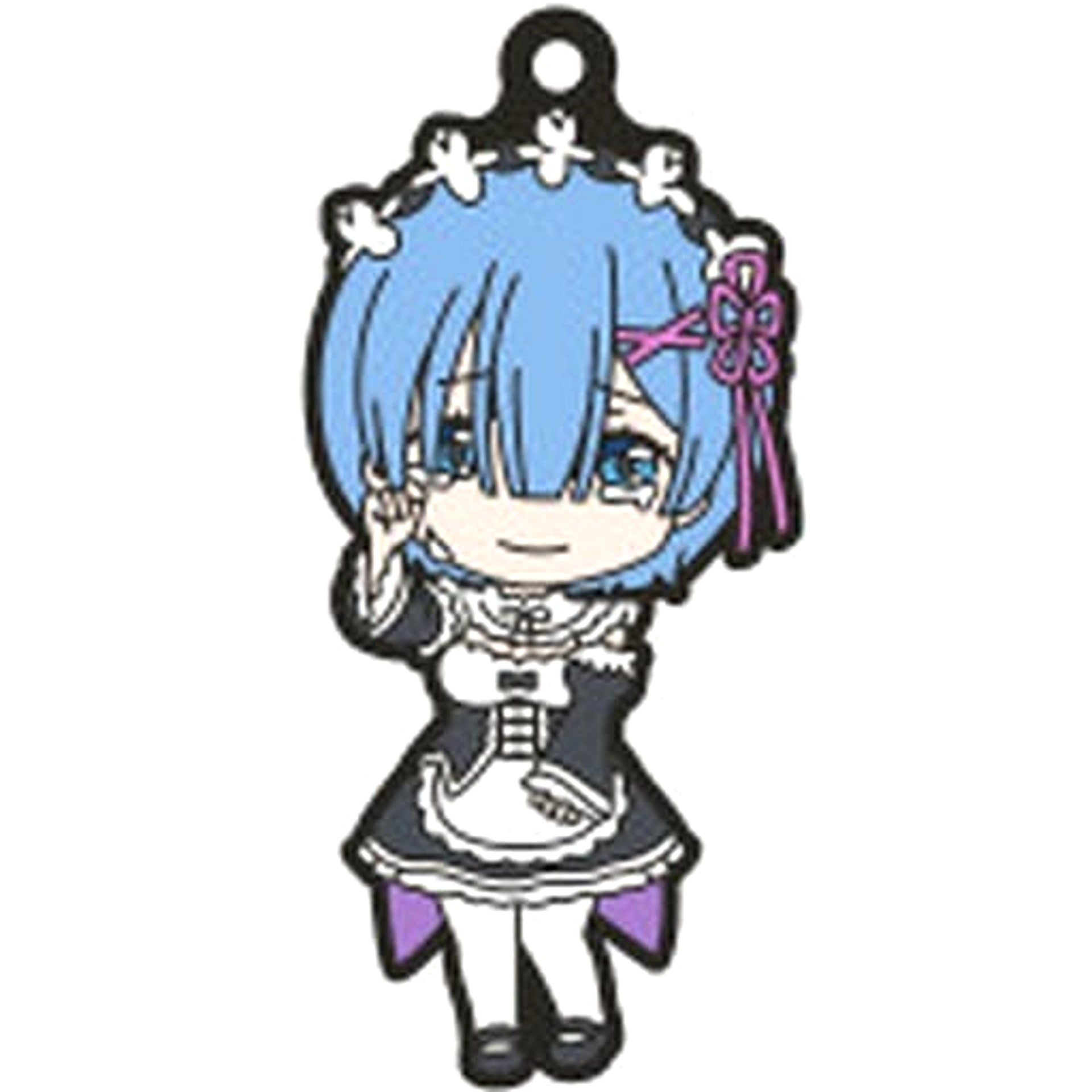 Re:ZERO -Starting Life in Another World- Rem Nendoroid Plus Capsule Rubber Keychain Keychains [USED]