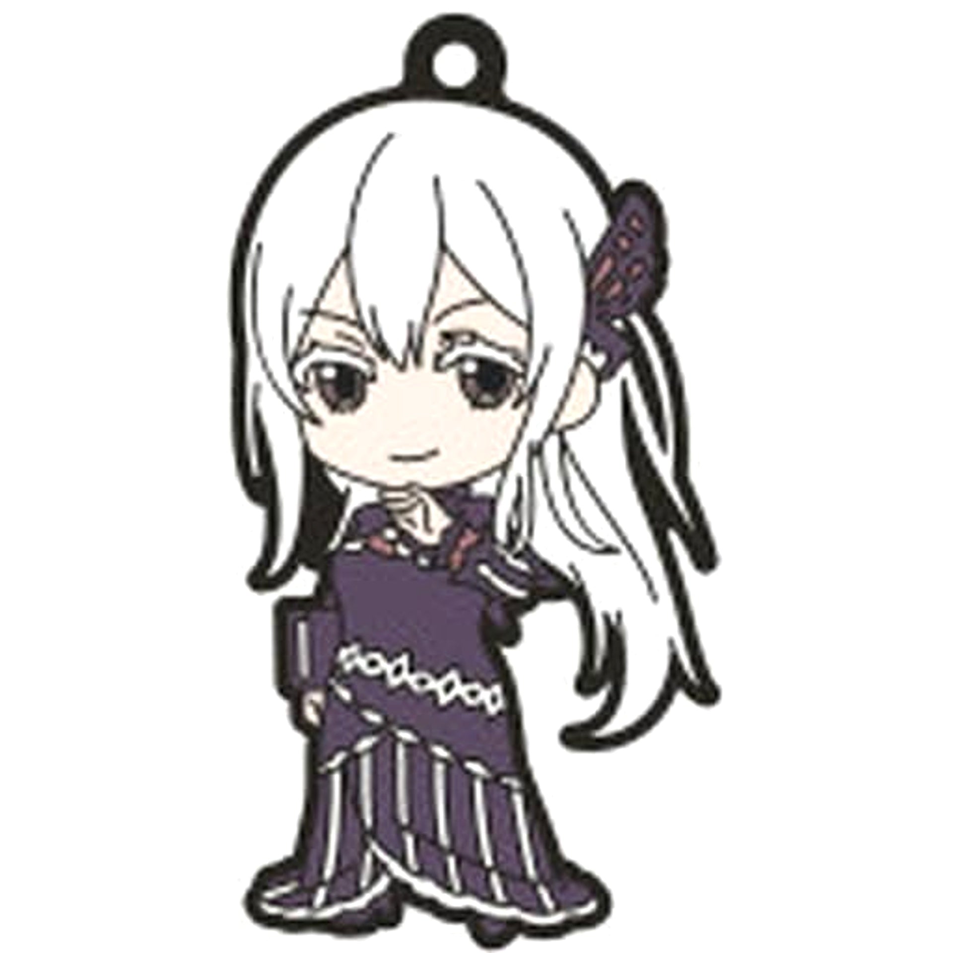 Re:ZERO -Starting Life in Another World- Echidna Nendoroid Plus Capsule Rubber Keychain Keychains [USED]