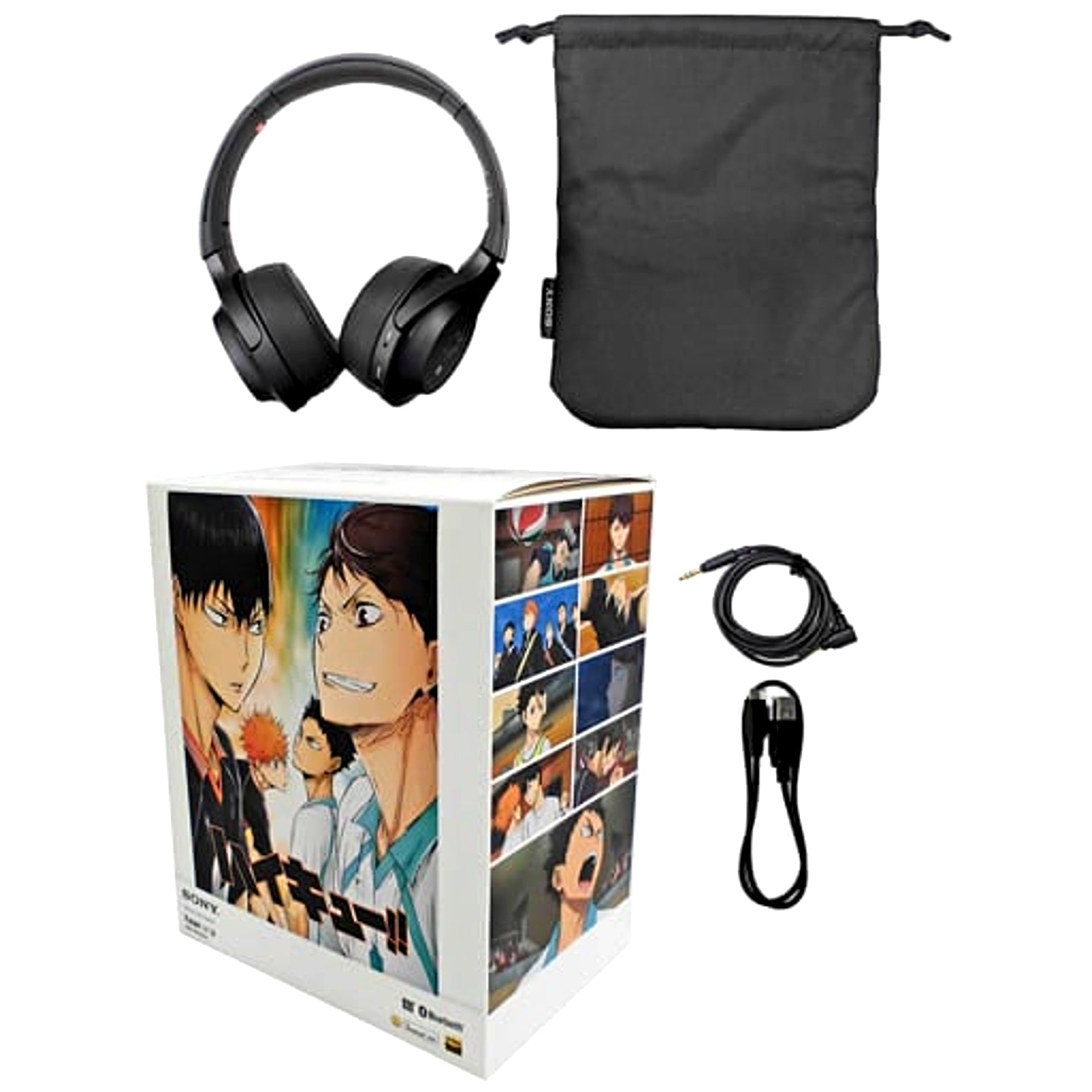 Karasuno High School Haikyu!! Wireless Stereo Headset h.ear on 2 Mini Wireless WH-H800 Theatrical Compilation Aoba Johsai Match Talent and Sense Model [USED]