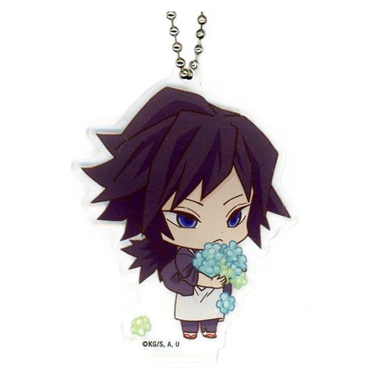 Demon Slayer: Kimetsu no Yaiba Giyu Tomiokau Mini Character Acrylic Keychain Charadri!! Limited Keychains [USED]