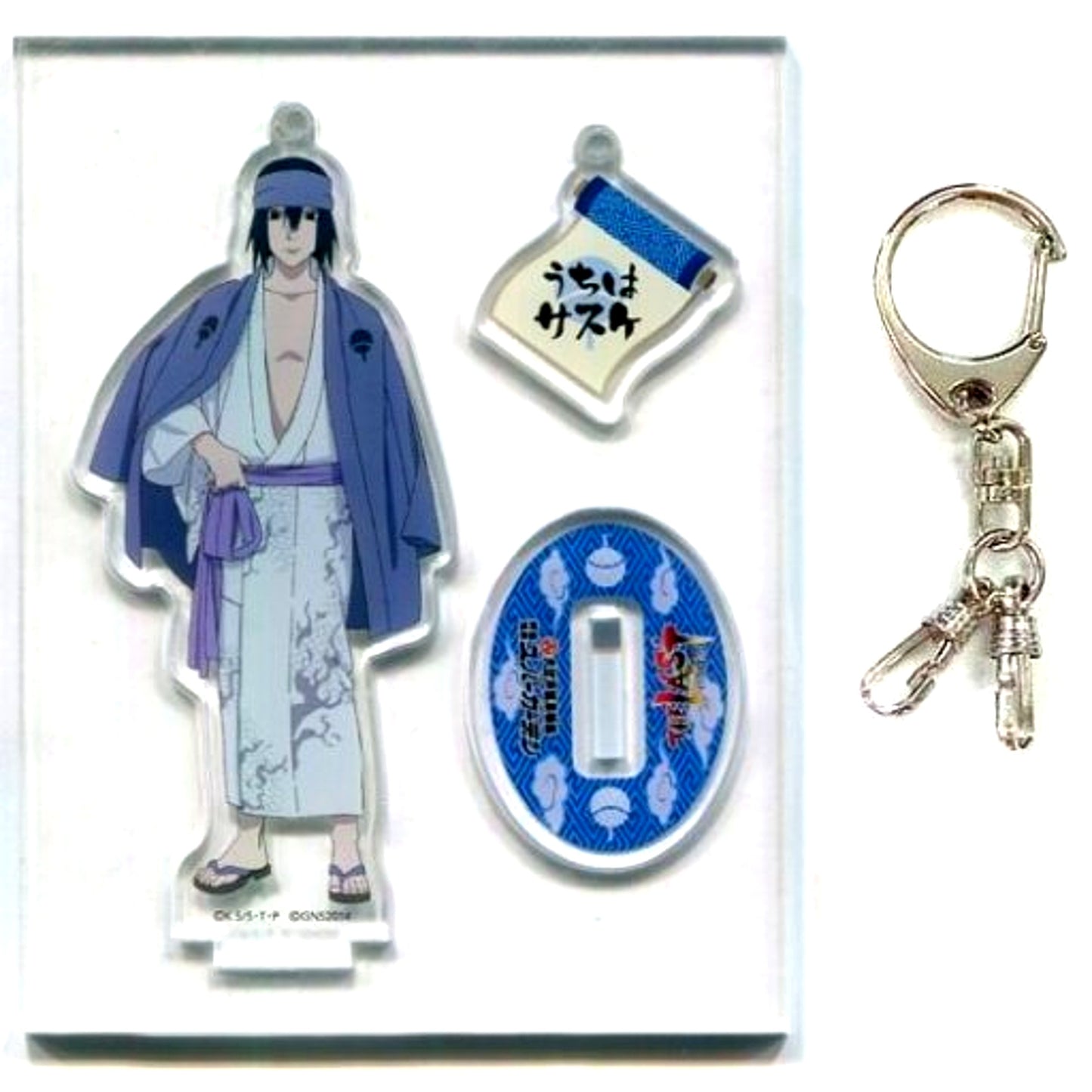 Sasuke Uchiha Acrylic Charm THE LAST Naruto THE MOVIE x Oedo Onsen Monogatari Minoh Onsen Spa Garden [USED]