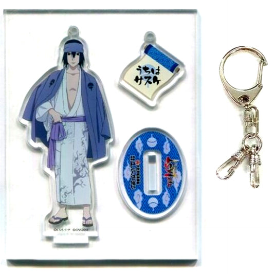 Sasuke Uchiha Acrylic Charm THE LAST Naruto THE MOVIE x Oedo Onsen Monogatari Minoh Onsen Spa Garden [USED]