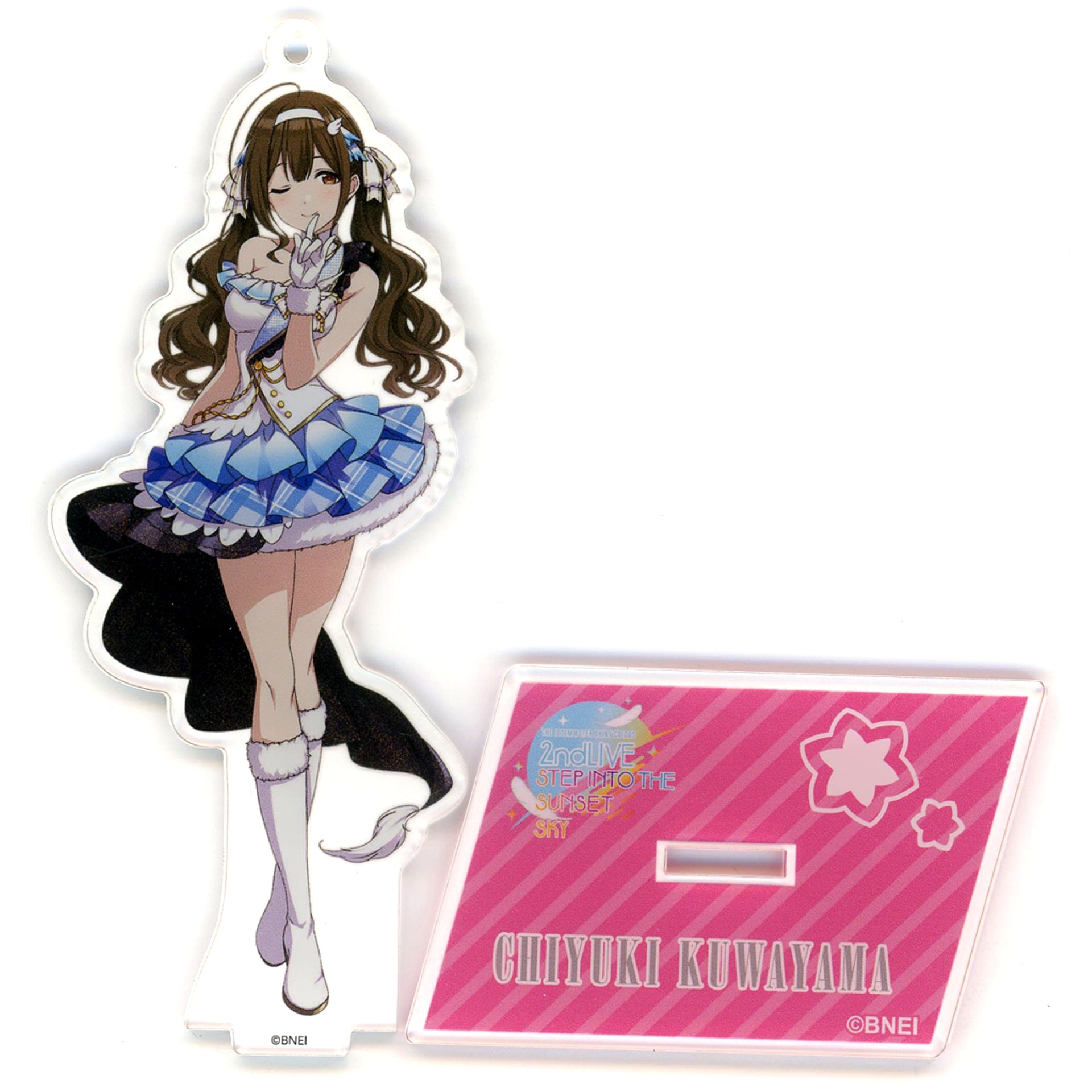 Chiyuki Kuwayama THE IDOLM@STER SHINY COLORS Official Acrylic Stand Keychain 2ndLIVE STEP INTO THE SUNSET SKY 2ndLIVE ver. [USED]