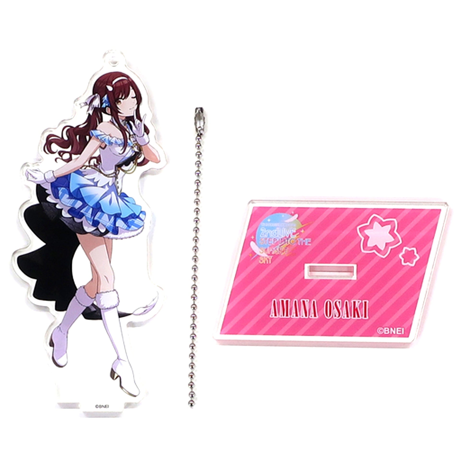 Amana Osaki THE IDOLM@STER SHINY COLORS Official Acrylic Stand Keychain 2ndLIVE STEP INTO THE SUNSET SKY 2ndLIVE ver. [USED]
