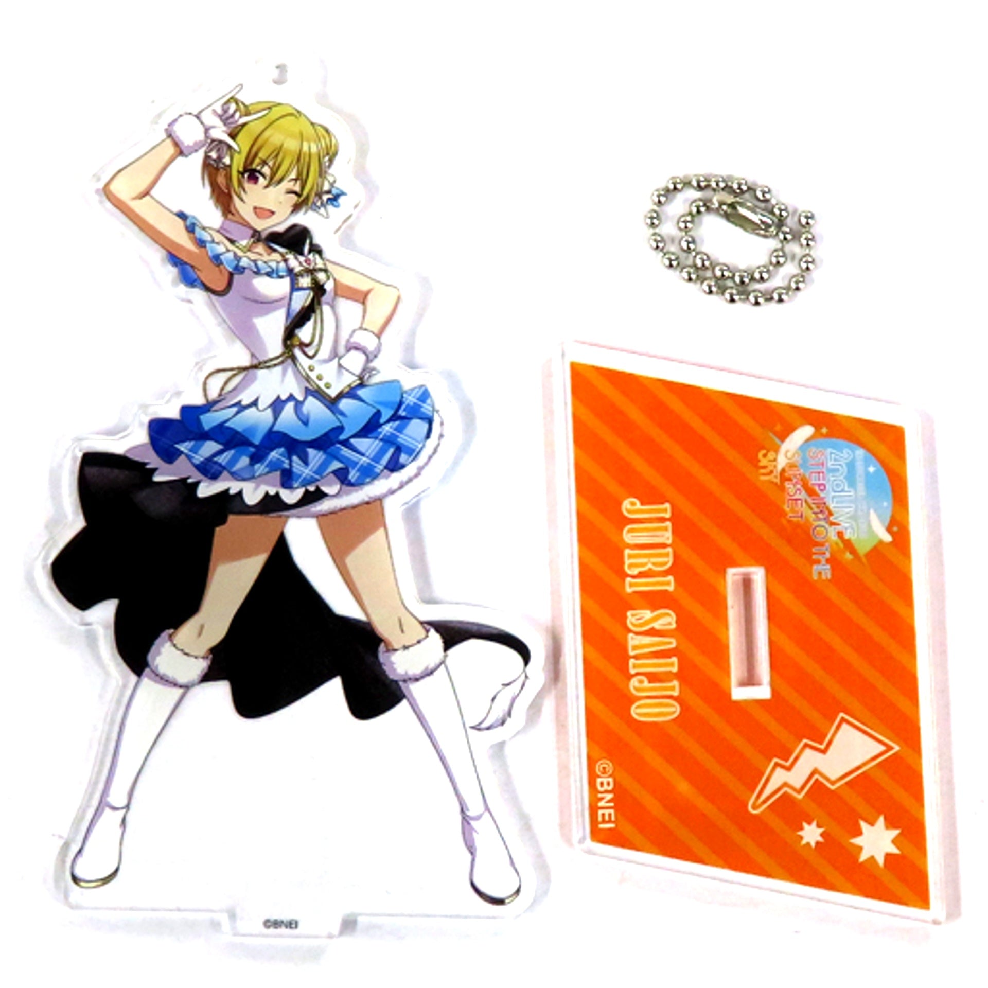 Juri Saijo 2ndLIVE Ver. THE IDOLMASTER SHINY COLORS Official Acrylic Stand Keychain STEP INTO THE SUNSET SKY [USED]