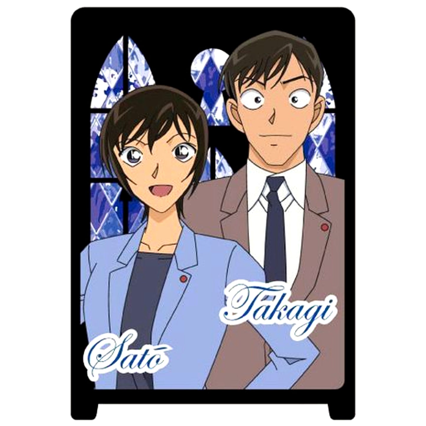 Miwako Sato & Wataru Takagi Jinpei Matsuda Detective Conan Kanban Collection Vol.6 [USED]