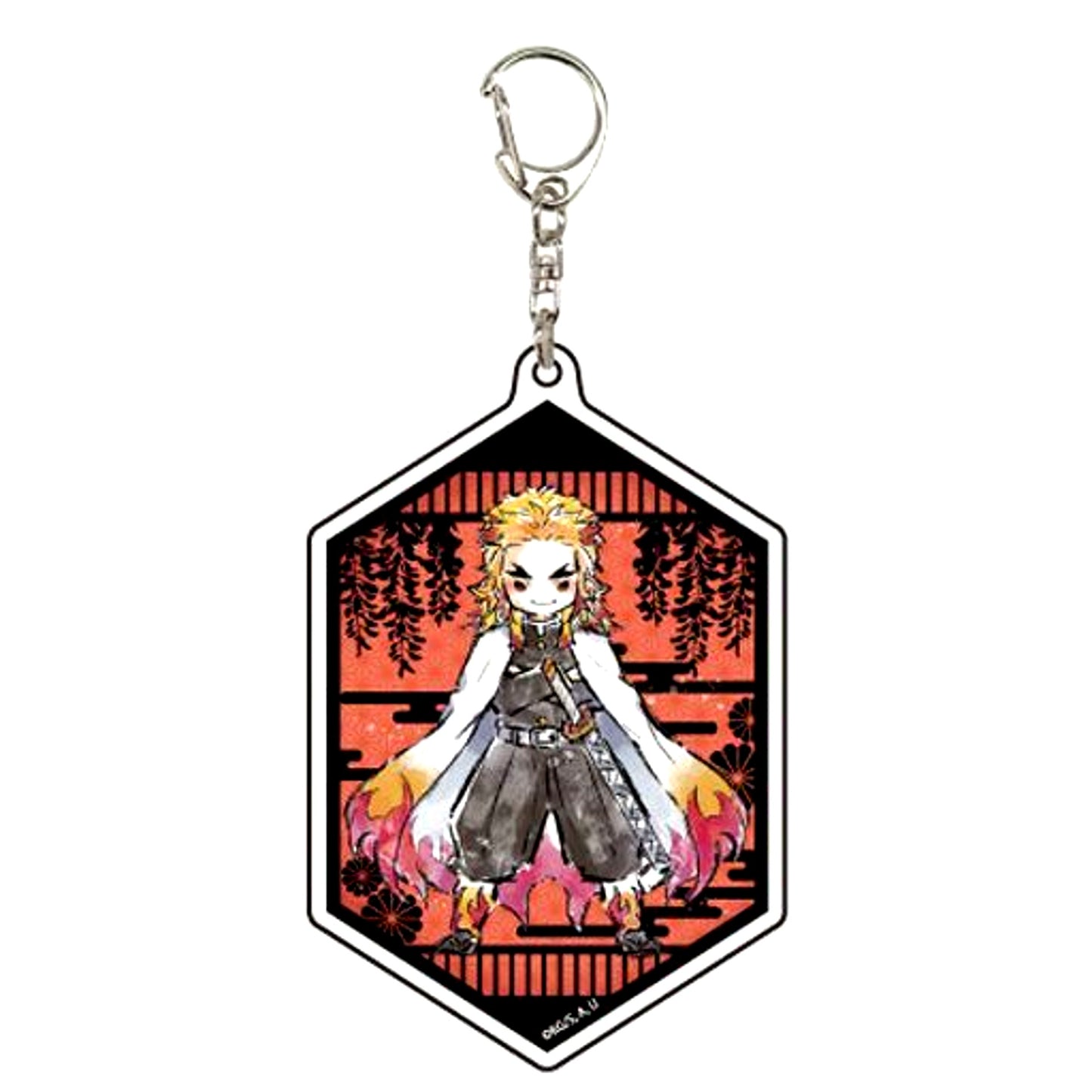 Kyojuro Rengoku 02 Demon Slayer: Kimetsu no Yaiba GraffArt Design Acrylic Keychain [USED]