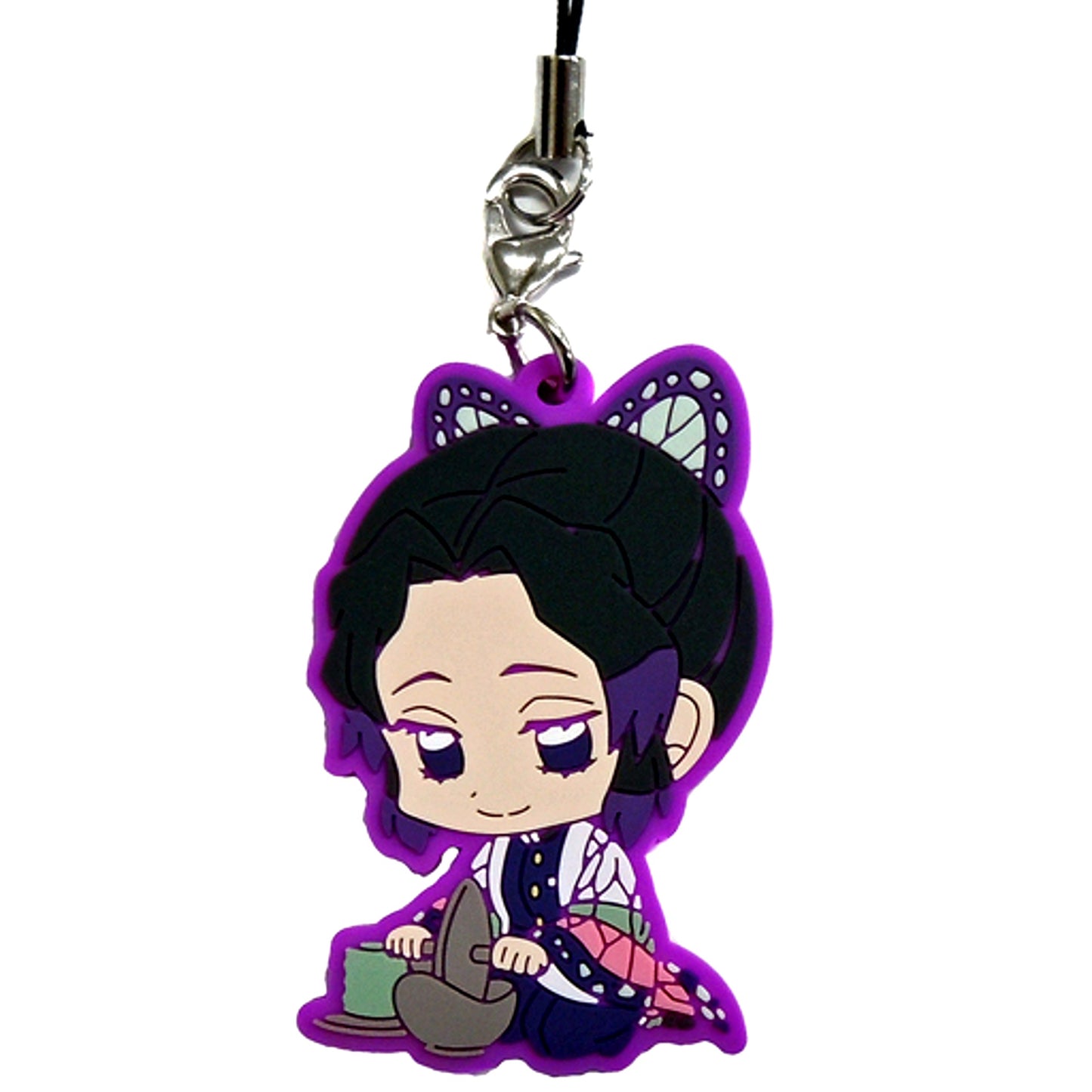 Shinobu Kocho Demon Slayer Kimetsu no Yaiba Asahi Soft Drinks Campaign Original Rubber Strap [USED]