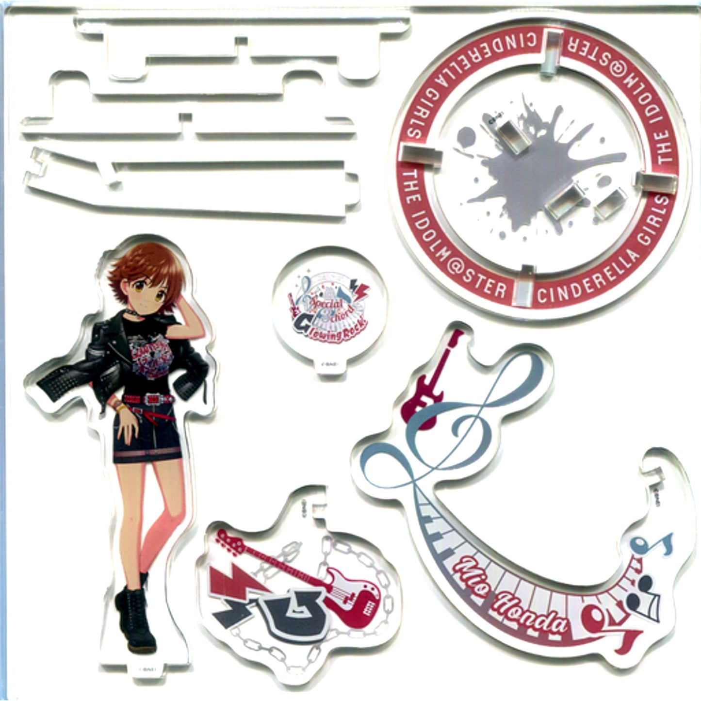 Mio Honda The Idolmaster Cinderella Girls 7th Live Tour Special 3chord Commemorative Official Acrylic Diorama Stand [USED]