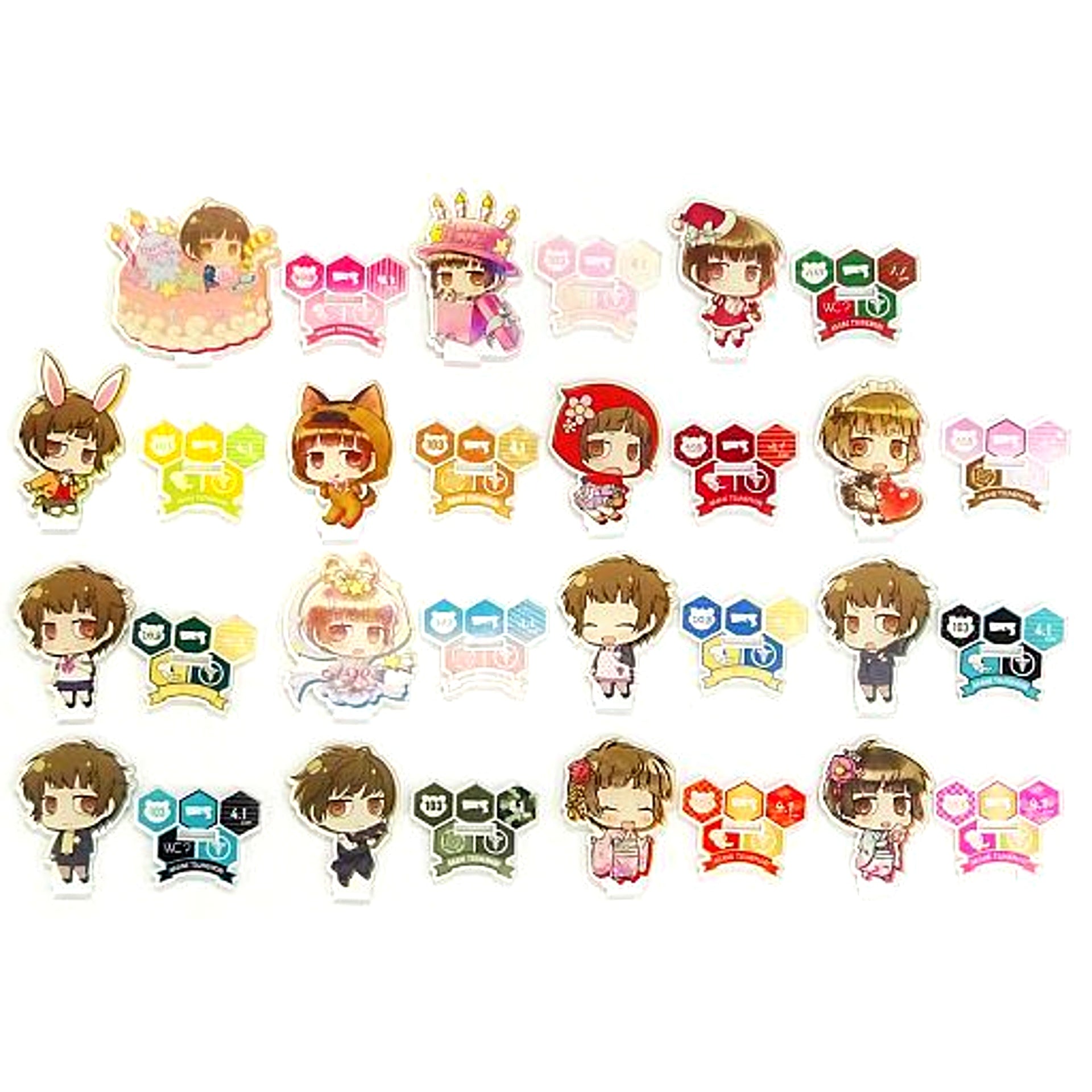 Set of 15 PSYCHO-PASS Akane Tsunemori BD Acrylic Stand Collection [USED]