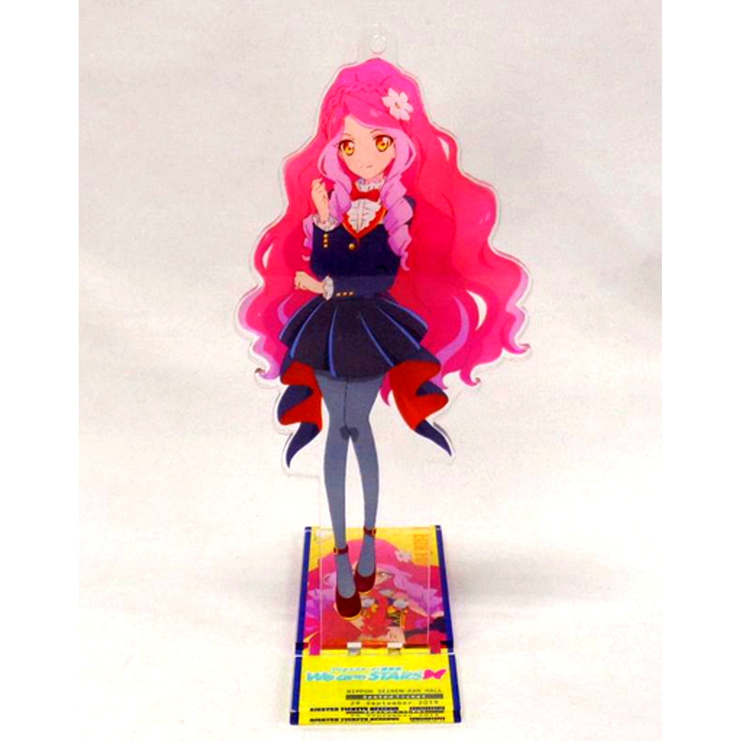 Elza Forte We are STARS Ver. Acrylic Button Stand Keychain Aikatsu Stars! Thanksgiving We are STARS [USED]
