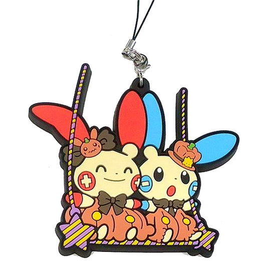 Plusle & Minun Pokemon Rubber Strap Collection Pokemon Halloween Circus Pokemon Center Limited [USED]