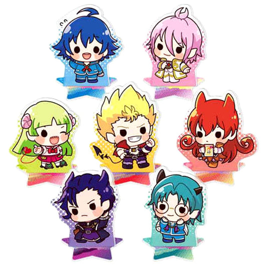 Set of 7 Welcome to Demon School! Iruma-kun Trading Acrylic Figure [USED]