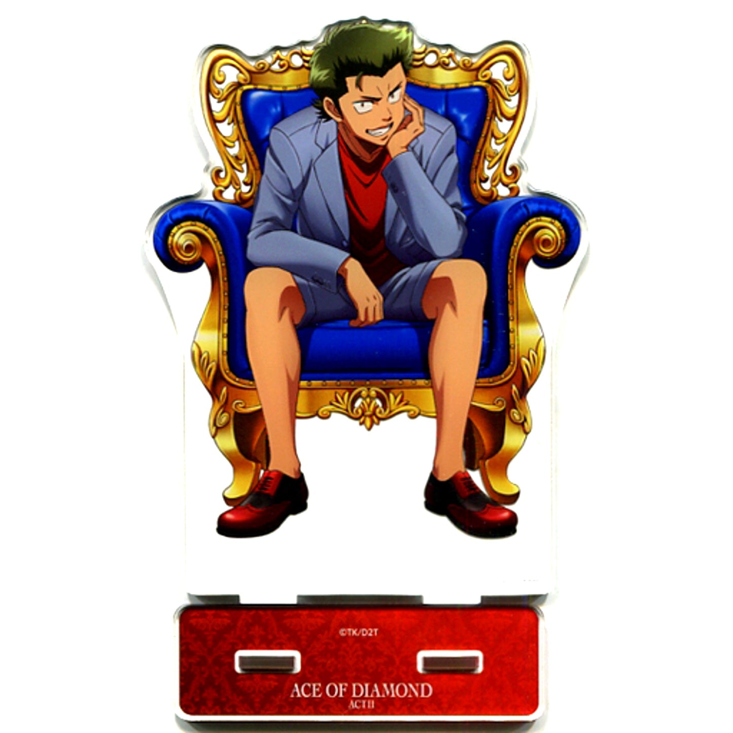 Yoichi Kuramochi Ace of Diamond act II Throne Ver. Newly Drawn Illustration Big Acrylic Stand [USED]