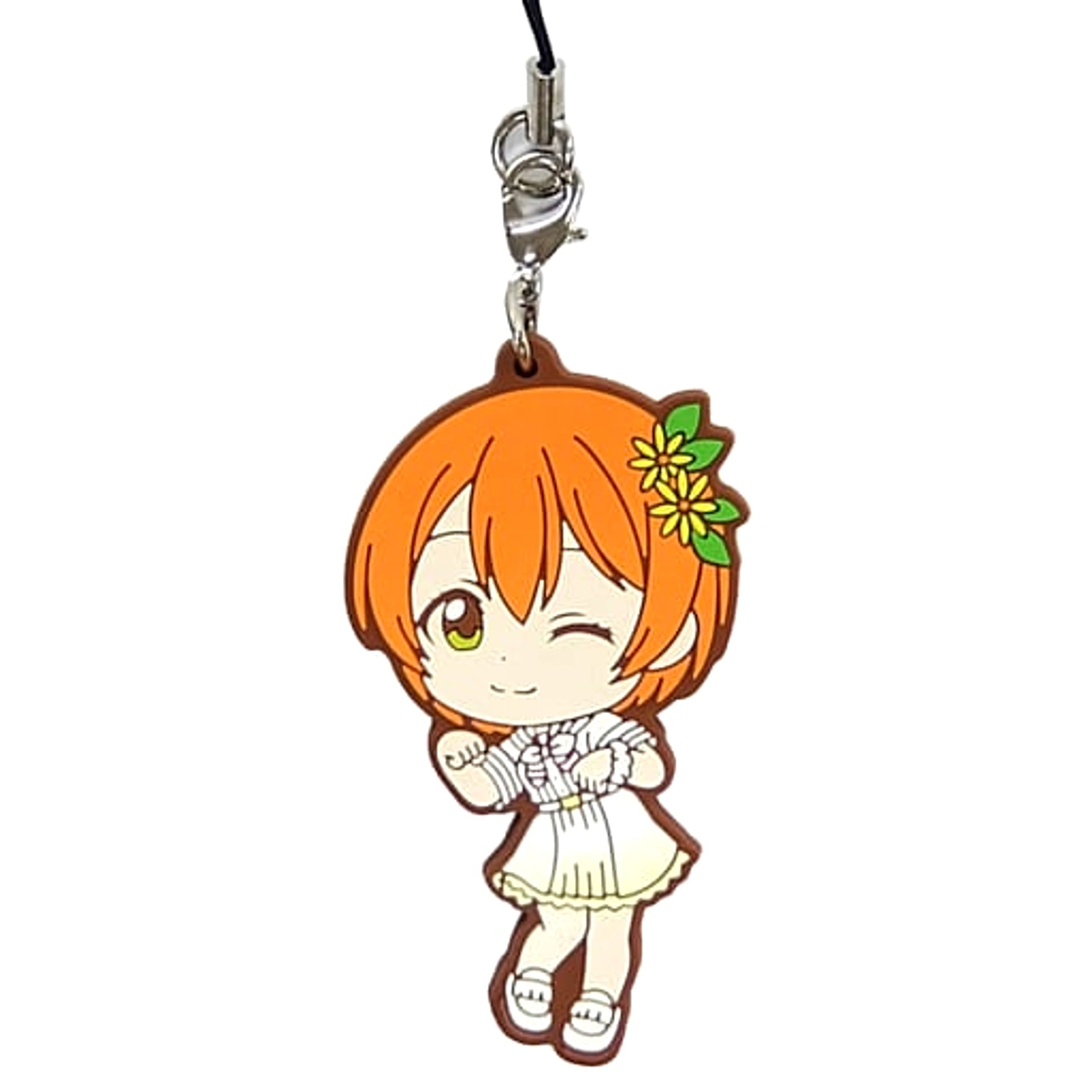 Love Live! Series Rin Hoshizora Ichiban Kuji 9th Anniversary M's Rubber Charm Kyunchara Illustrations M's Rubber Strap Prize [USED]