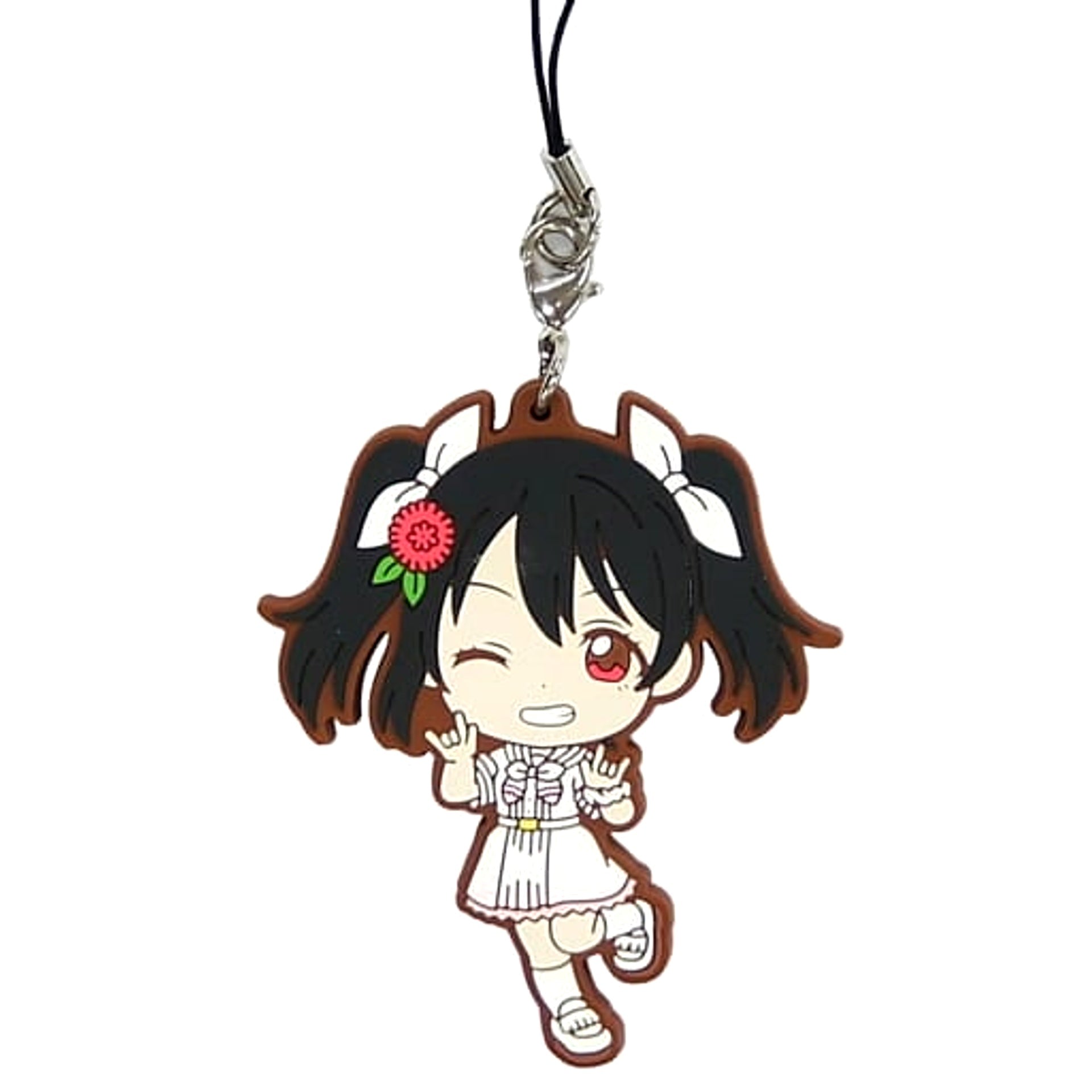 Love Live! Series Nico Yazawa Ichiban Kuji 9th Anniversary M's Rubber Charm Kyunchara Illustrations M's Rubber Strap Prize [USED]