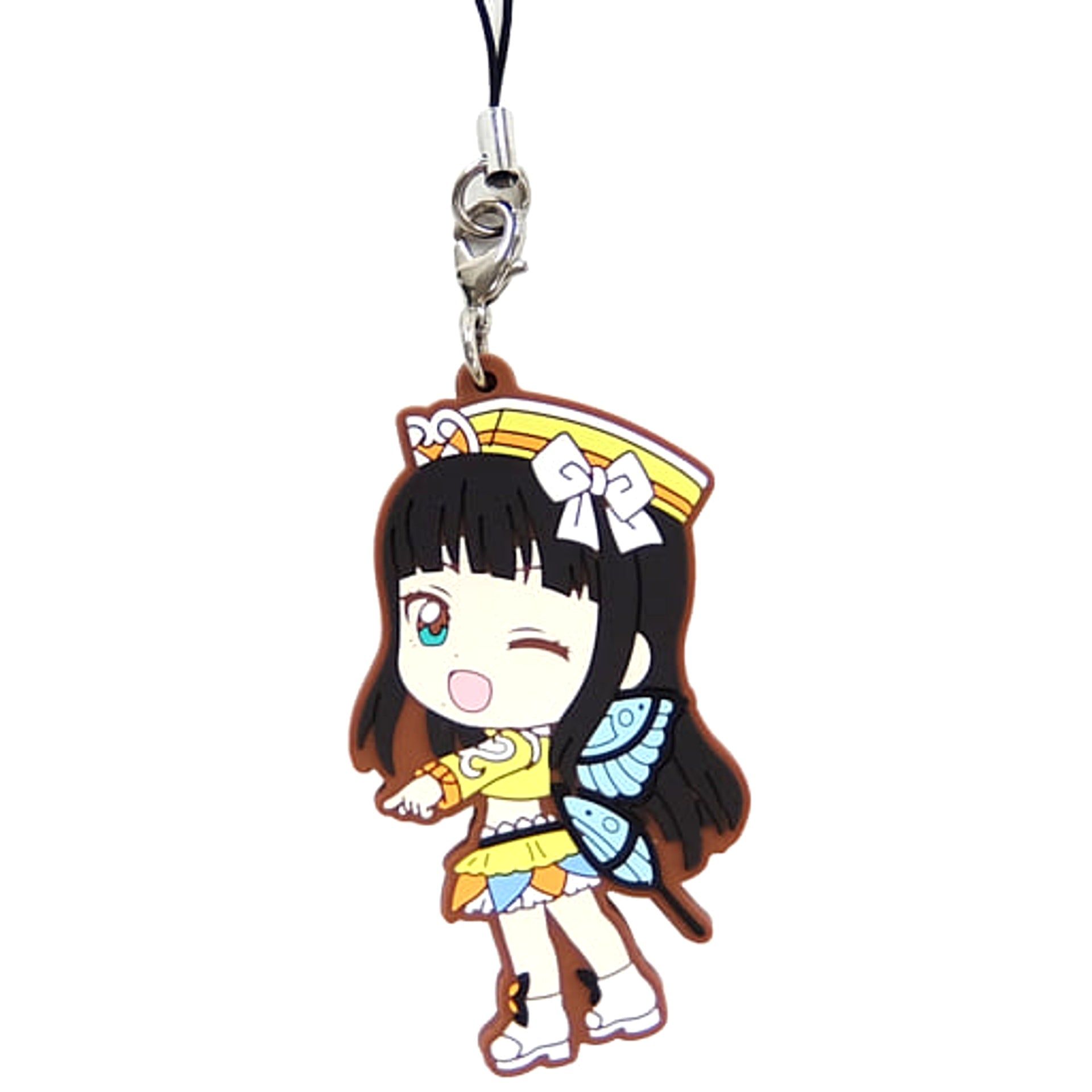 Love Live! Series Daiya Kurosawa Ichiban Kuji 9th Anniversary Aqours Rubber Charm Kyunchara Illustrations Aqours Rubber Strap Prize [USED]