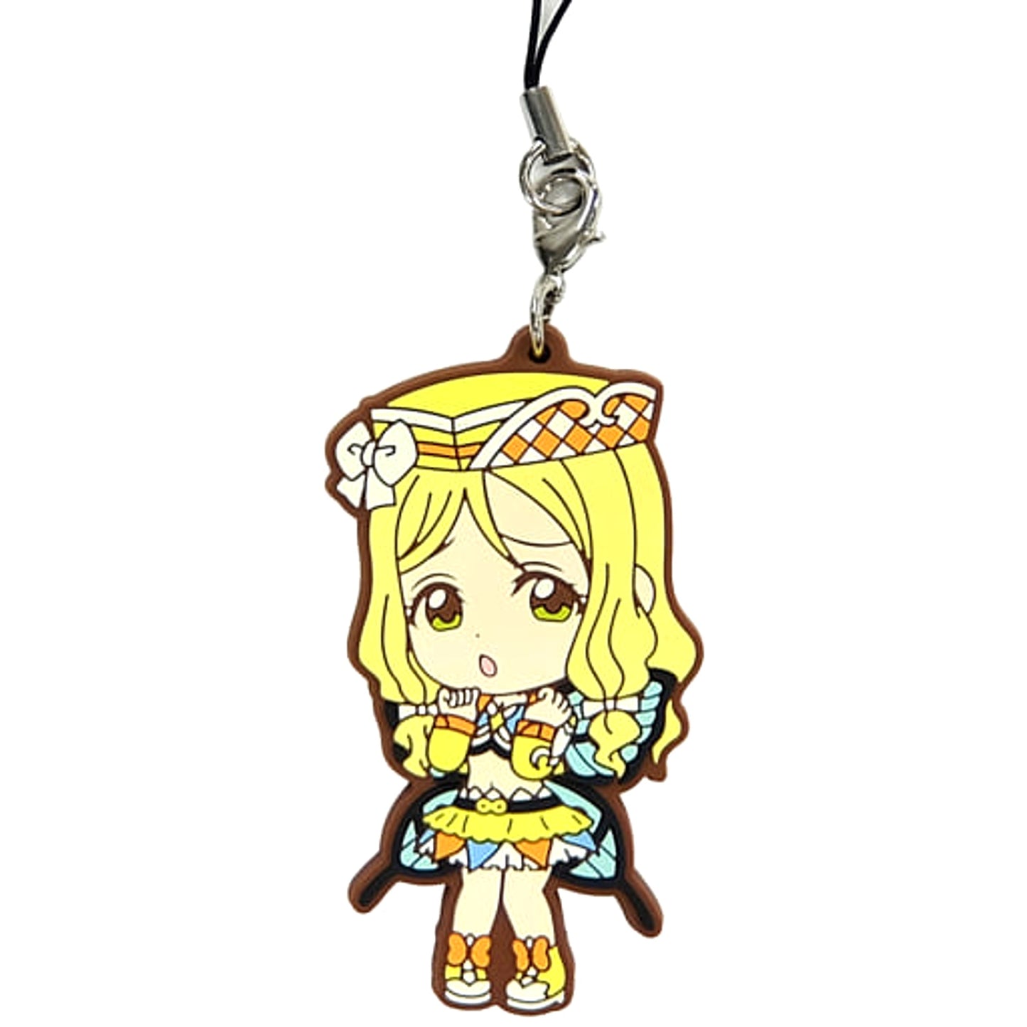 Love Live! Series Mari Ohara Ichiban Kuji 9th Anniversary Aqours Rubber Charm Kyunchara Illustrations Aqours Rubber Strap Prize [USED]