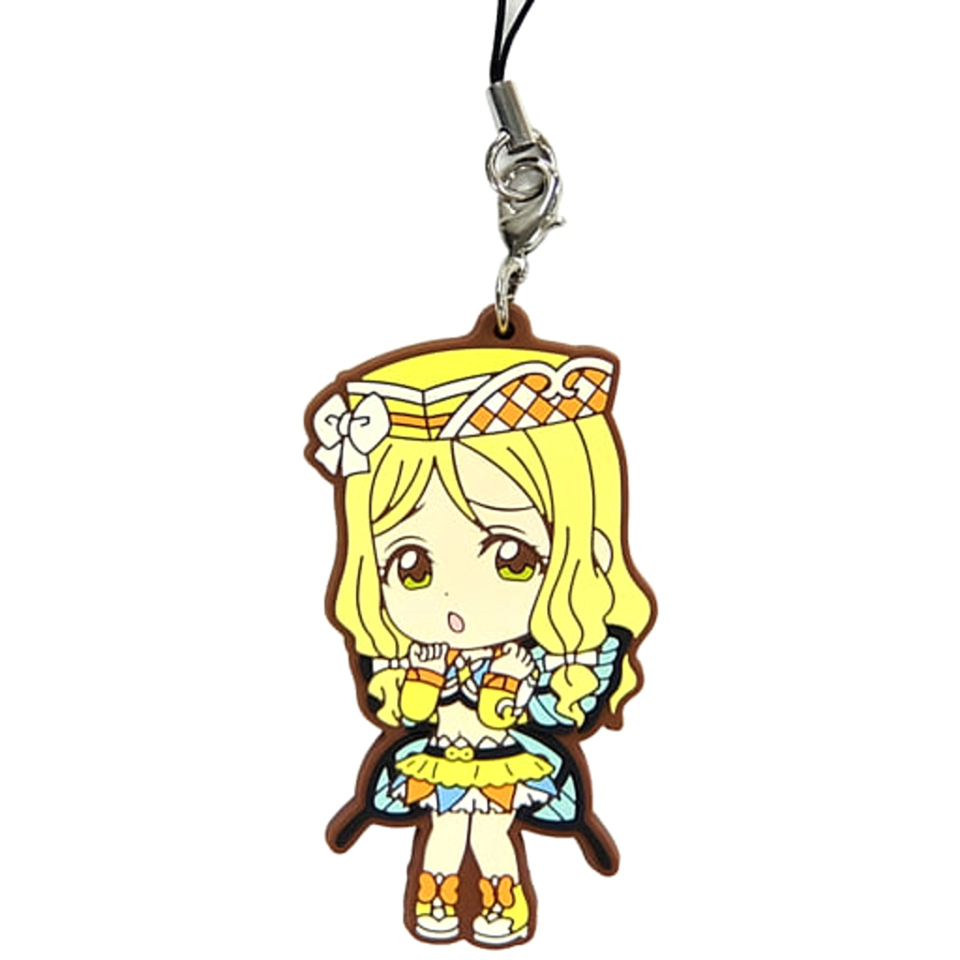 Love Live! Series Mari Ohara Ichiban Kuji 9th Anniversary Aqours Rubber Charm Kyunchara Illustrations Aqours Rubber Strap Prize [USED]