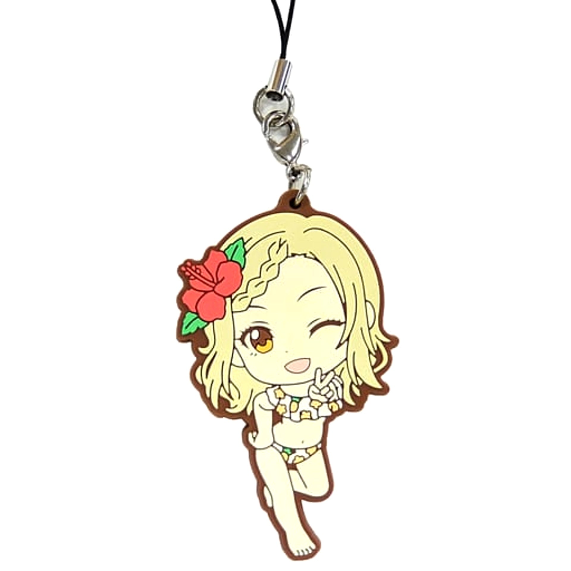 Love Live! Series Ai Miyashita Ichiban Kuji 9th Anniversary Nijigasaki High School Rubber Charm Kyunchara Illustrations Nijigasaki Rubber Strap Prize [USED]