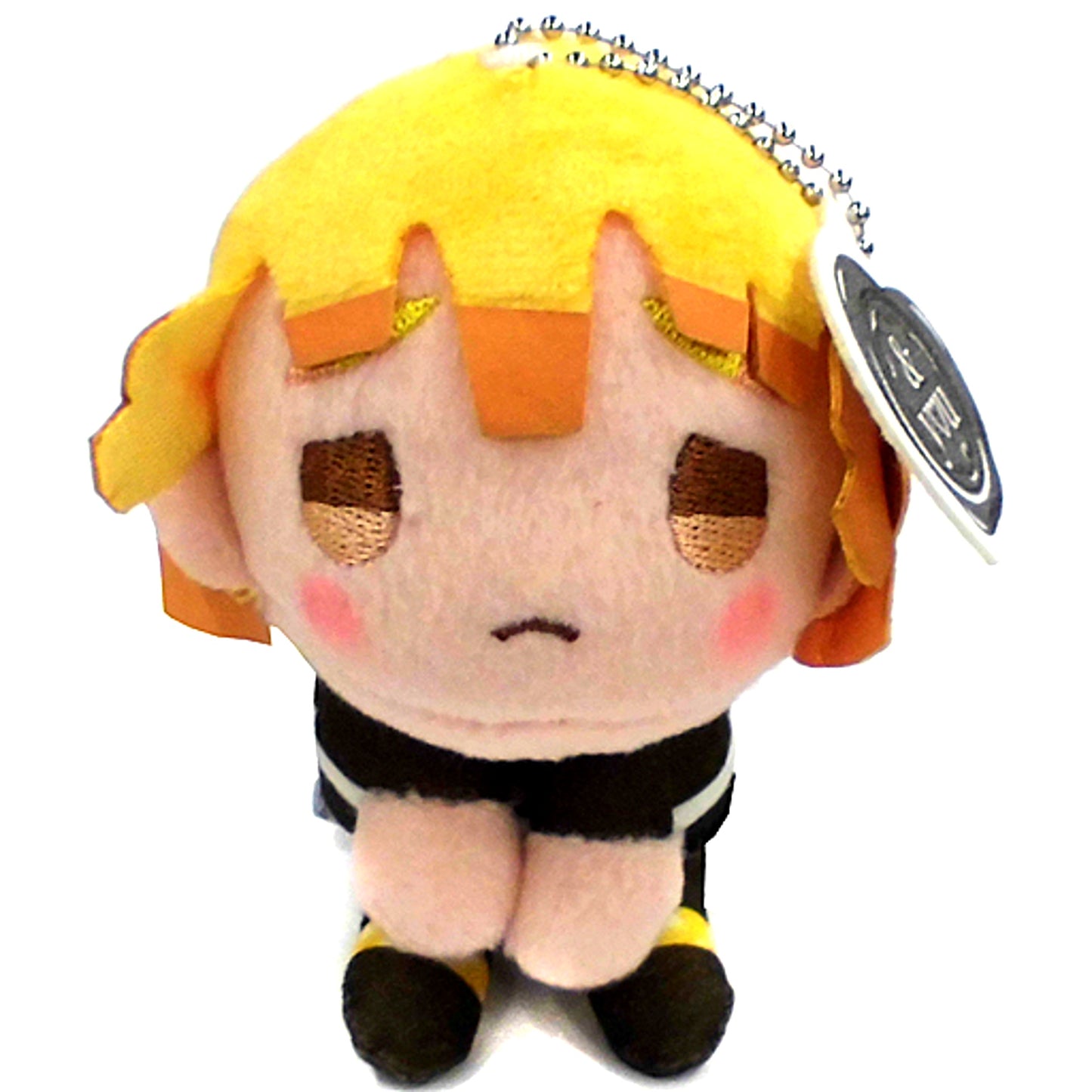 Zenitsu Agatsuma Demon Slayer Kimetsu no Yaiba & you Keychain Mascot Plush [USED]